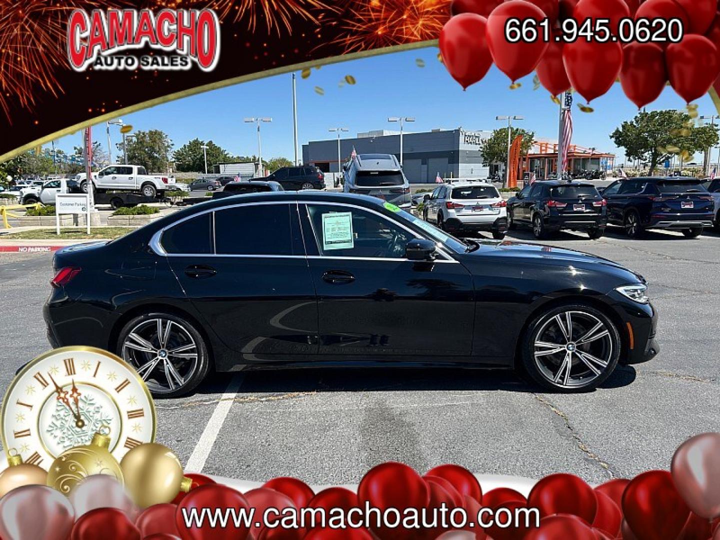 2022 BLACK BMW 3 Series (3MW5R1J06N8) with an 4-Cyl Turbo 2.0 Liter engine, Automatic 8-Spd Sport w/Sport transmission, located at 412 Auto Vista Drive, Palmdale, CA, 93551, (661) 945-0620, 34.592636, -118.136681 - Photo#5