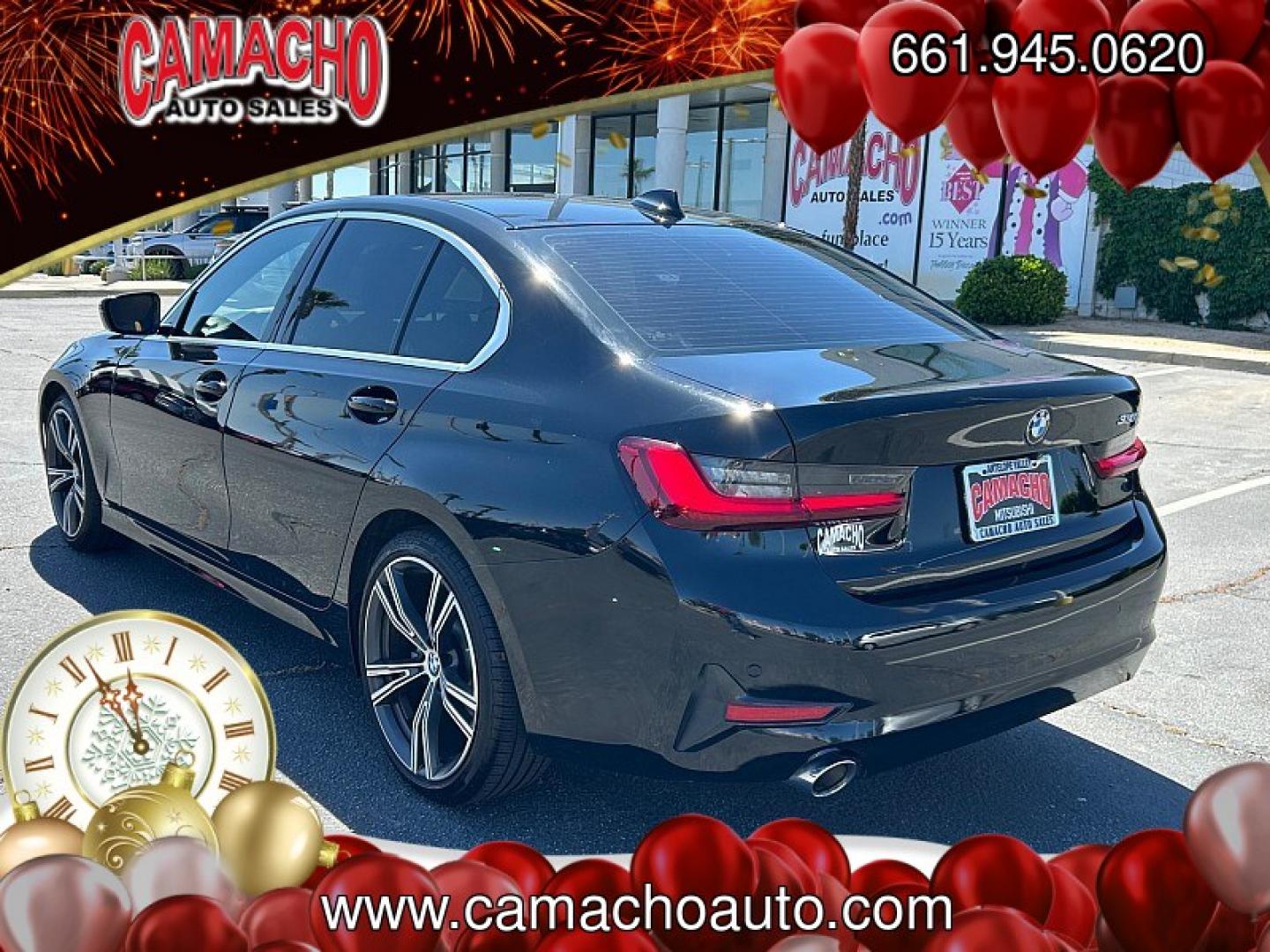 2022 BLACK BMW 3 Series (3MW5R1J06N8) with an 4-Cyl Turbo 2.0 Liter engine, Automatic 8-Spd Sport w/Sport transmission, located at 412 Auto Vista Drive, Palmdale, CA, 93551, (661) 945-0620, 34.592636, -118.136681 - Photo#8