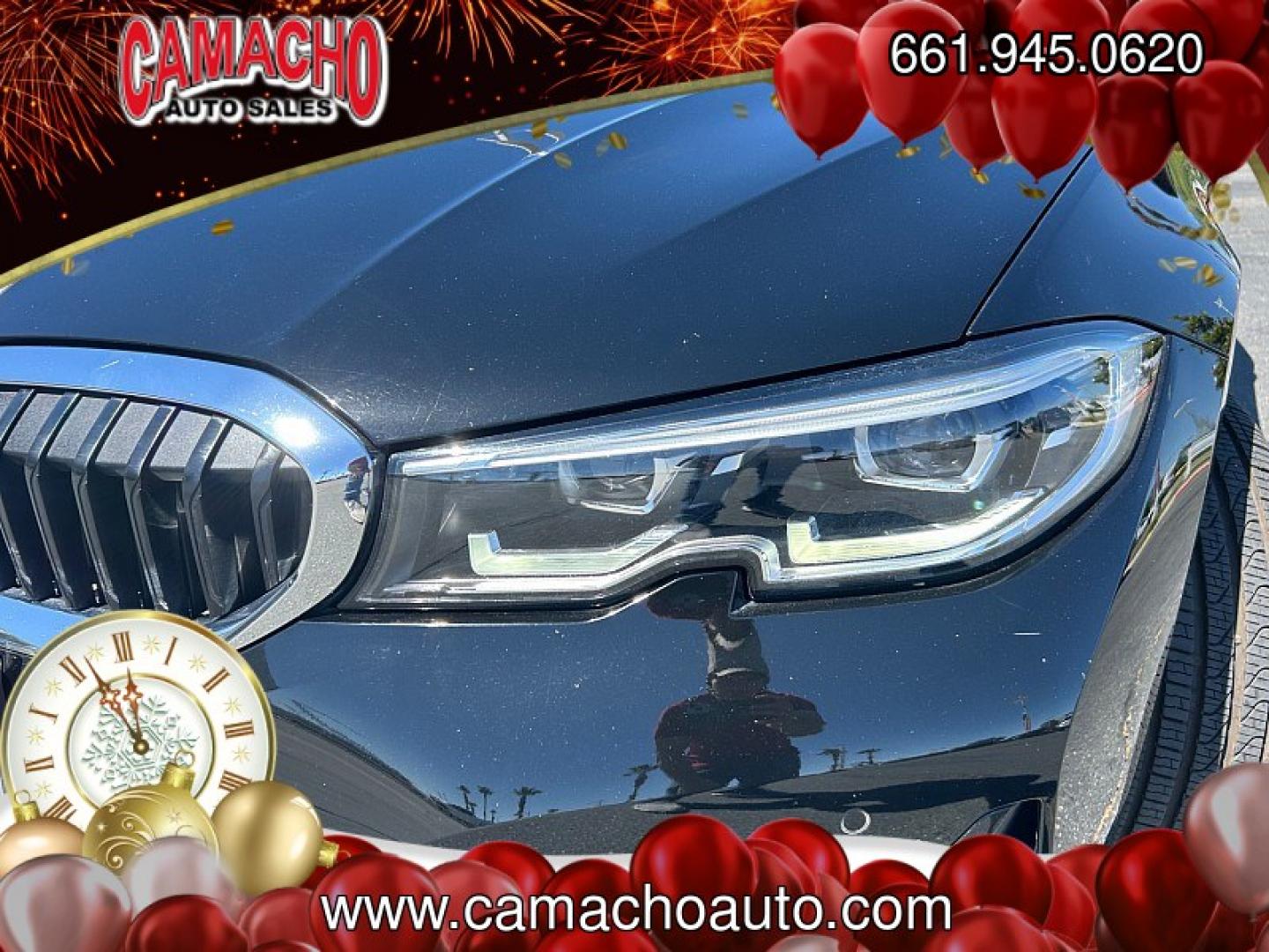2022 BLACK BMW 3 Series (3MW5R1J06N8) with an 4-Cyl Turbo 2.0 Liter engine, Automatic 8-Spd Sport w/Sport transmission, located at 412 Auto Vista Drive, Palmdale, CA, 93551, (661) 945-0620, 34.592636, -118.136681 - Photo#13