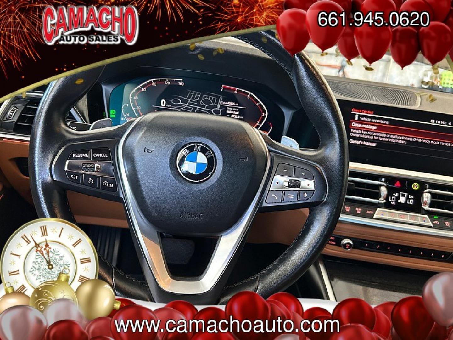 2022 BLACK BMW 3 Series (3MW5R1J06N8) with an 4-Cyl Turbo 2.0 Liter engine, Automatic 8-Spd Sport w/Sport transmission, located at 412 Auto Vista Drive, Palmdale, CA, 93551, (661) 945-0620, 34.592636, -118.136681 - Photo#23