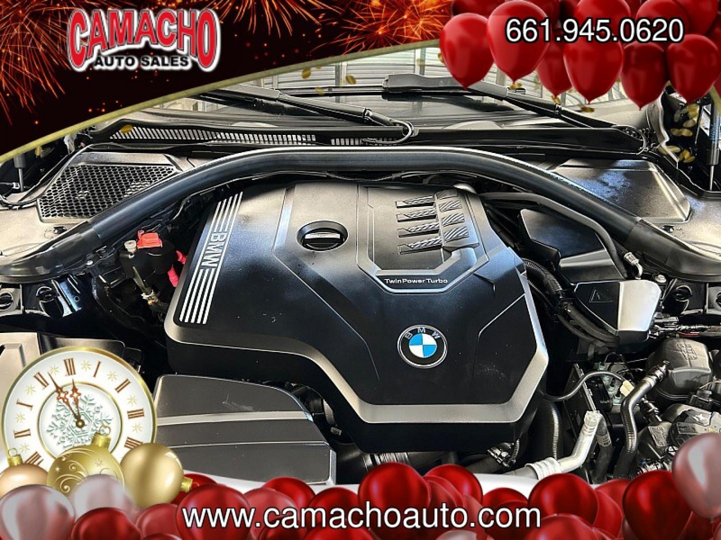 2022 BLACK BMW 3 Series (3MW5R1J06N8) with an 4-Cyl Turbo 2.0 Liter engine, Automatic 8-Spd Sport w/Sport transmission, located at 412 Auto Vista Drive, Palmdale, CA, 93551, (661) 945-0620, 34.592636, -118.136681 - Photo#30