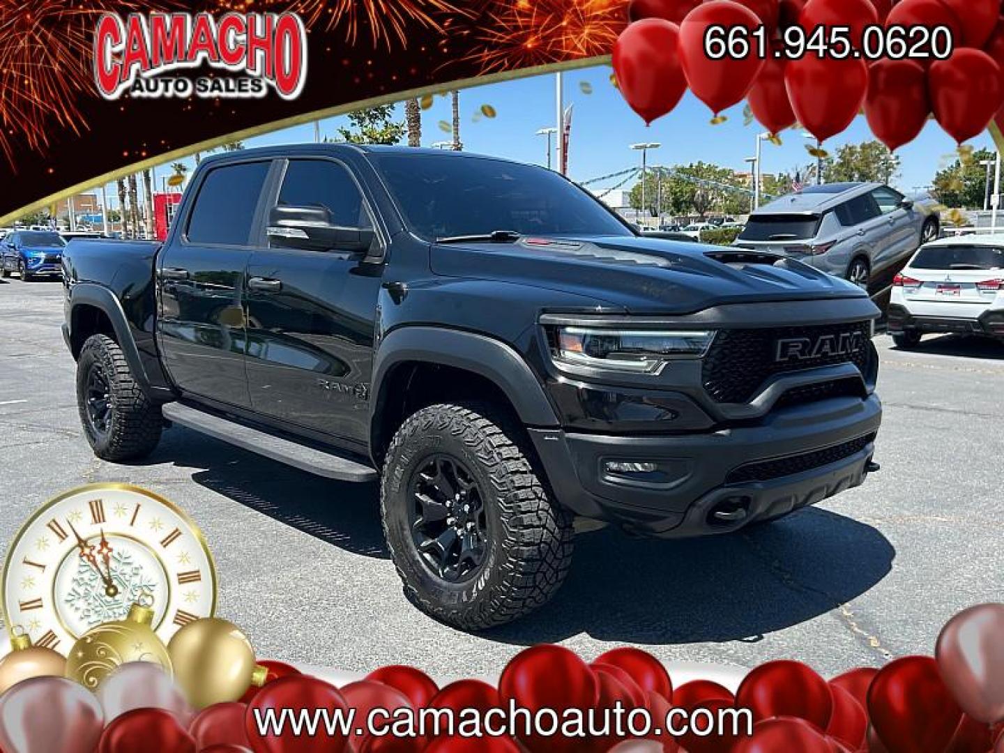 2022 BLACK Ram 1500 4WD (1C6SRFU91NN) with an V8 HEMI 6.2 Liter engine, Automatic 8-Spd transmission, located at 412 Auto Vista Drive, Palmdale, CA, 93551, (661) 945-0620, 34.592636, -118.136681 - Photo#0