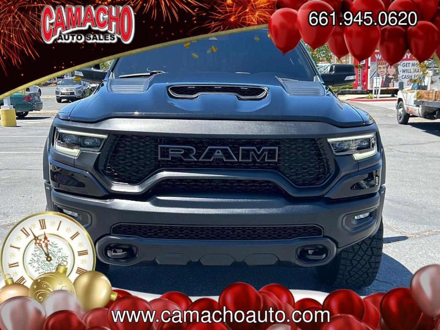 2022 BLACK Ram 1500 4WD (1C6SRFU91NN) with an V8 HEMI 6.2 Liter engine, Automatic 8-Spd transmission, located at 412 Auto Vista Drive, Palmdale, CA, 93551, (661) 945-0620, 34.592636, -118.136681 - Photo#1