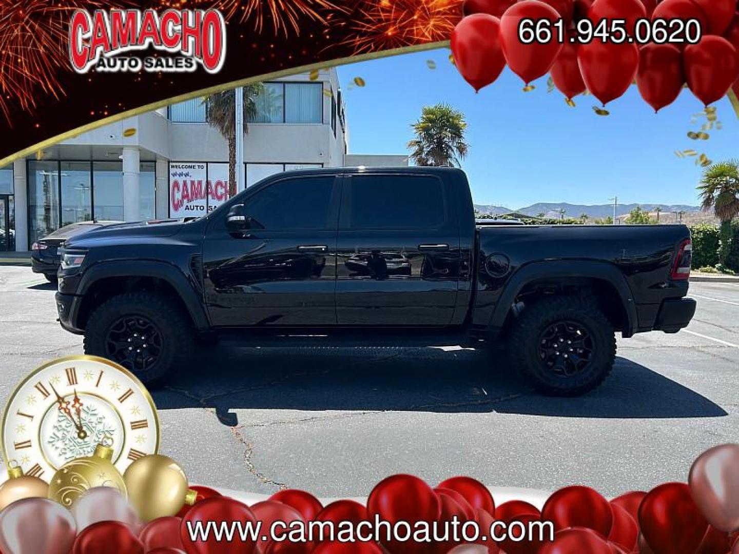 2022 BLACK Ram 1500 4WD (1C6SRFU91NN) with an V8 HEMI 6.2 Liter engine, Automatic 8-Spd transmission, located at 412 Auto Vista Drive, Palmdale, CA, 93551, (661) 945-0620, 34.592636, -118.136681 - Photo#7