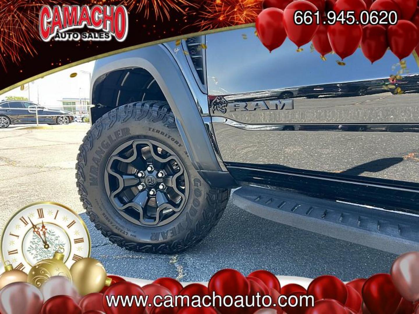 2022 BLACK Ram 1500 4WD (1C6SRFU91NN) with an V8 HEMI 6.2 Liter engine, Automatic 8-Spd transmission, located at 412 Auto Vista Drive, Palmdale, CA, 93551, (661) 945-0620, 34.592636, -118.136681 - Photo#11
