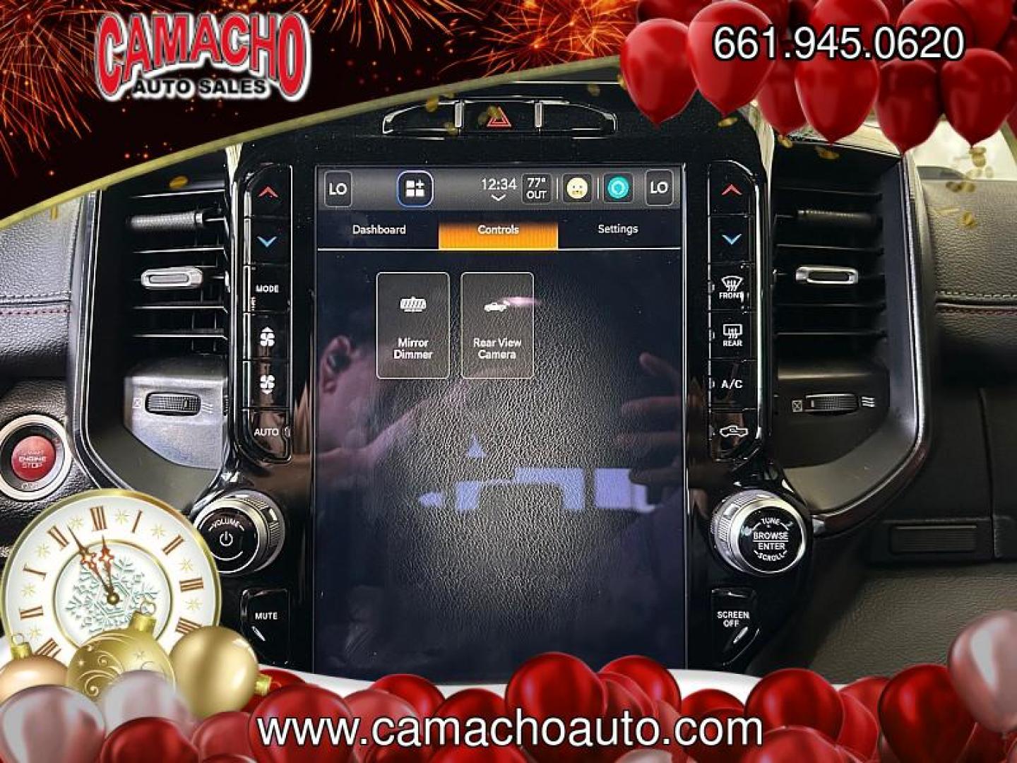 2022 BLACK Ram 1500 4WD (1C6SRFU91NN) with an V8 HEMI 6.2 Liter engine, Automatic 8-Spd transmission, located at 412 Auto Vista Drive, Palmdale, CA, 93551, (661) 945-0620, 34.592636, -118.136681 - Photo#23
