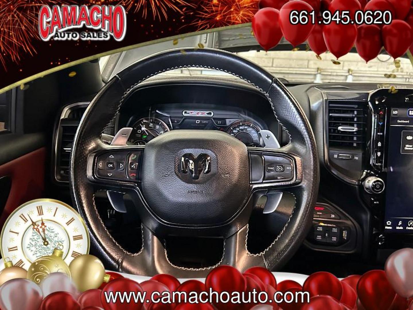 2022 BLACK Ram 1500 4WD (1C6SRFU91NN) with an V8 HEMI 6.2 Liter engine, Automatic 8-Spd transmission, located at 412 Auto Vista Drive, Palmdale, CA, 93551, (661) 945-0620, 34.592636, -118.136681 - Photo#24