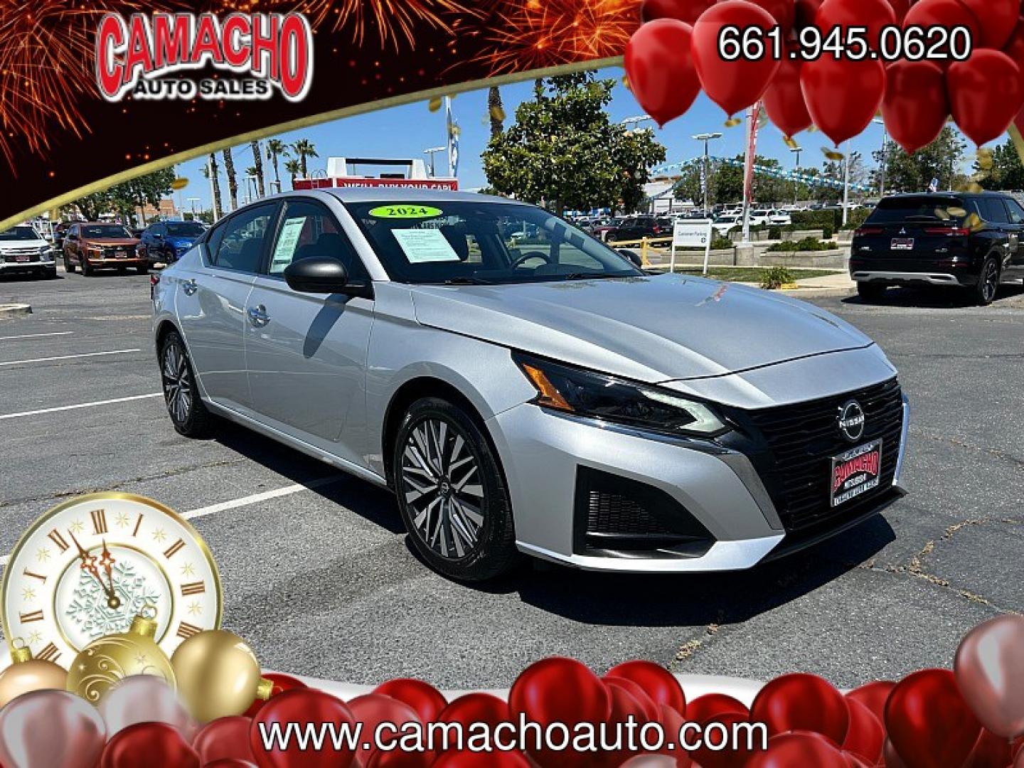 2024 SILVER Nissan Altima (1N4BL4DV9RN) with an 4-Cyl 2.5 Liter engine, Automatic Xtronic CVT transmission, located at 412 Auto Vista Drive, Palmdale, CA, 93551, (661) 945-0620, 34.592636, -118.136681 - Photo#0