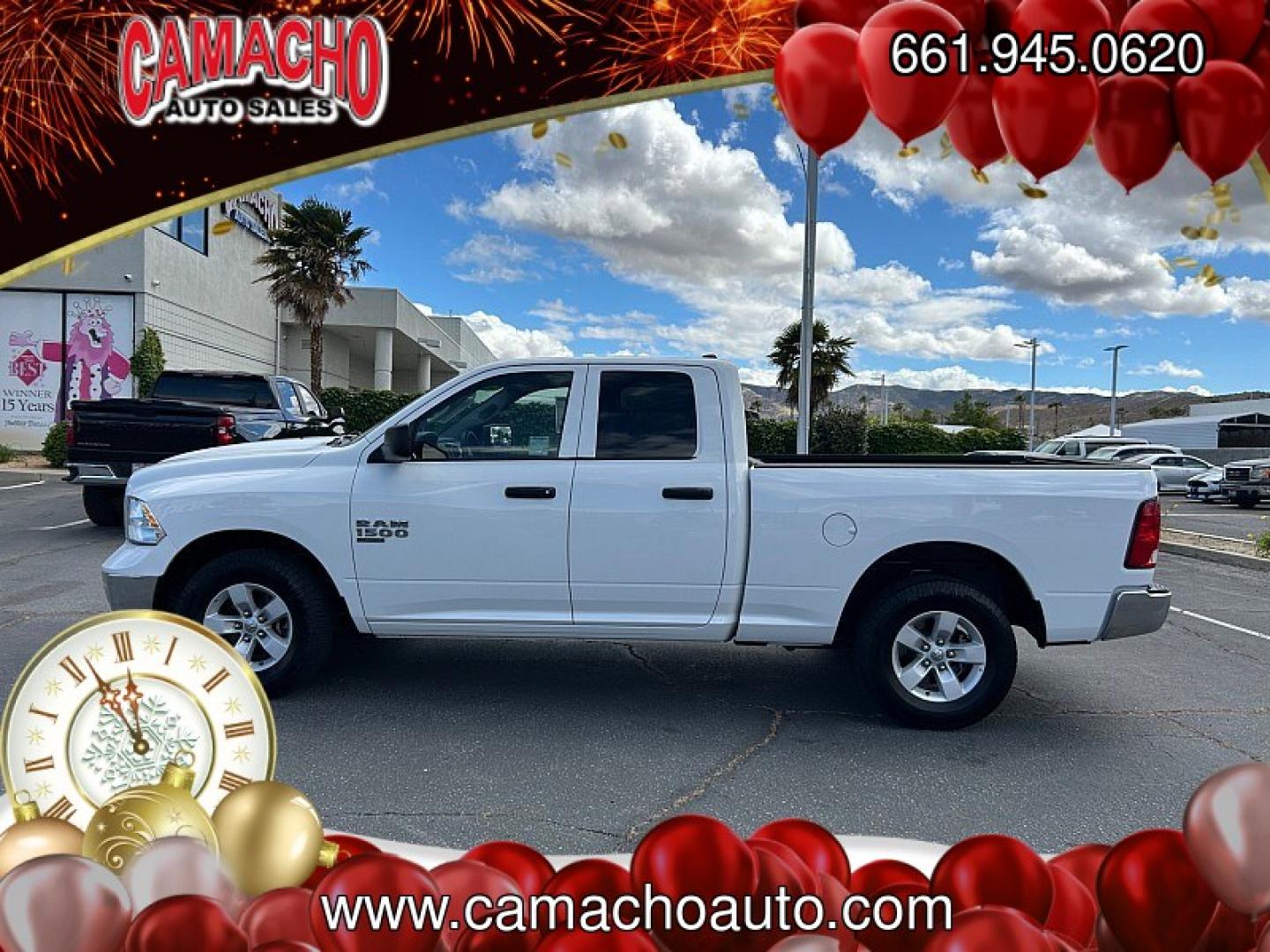 2024 WHITE Ram 1500 Classic 2WD (1C6RR6GG2RS) with an 6-Cyl 3.6 Liter engine, Automatic 8-Spd transmission, located at 412 Auto Vista Drive, Palmdale, CA, 93551, (661) 945-0620, 34.592636, -118.136681- Photo#3