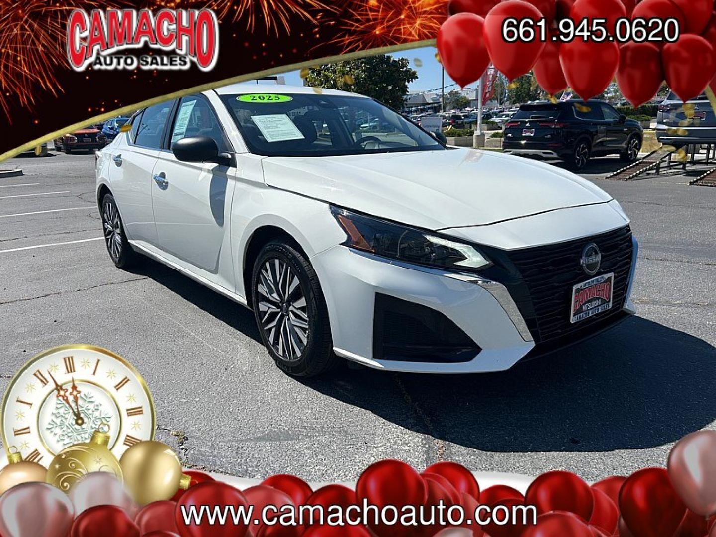 2025 WHITE Nissan Altima (1N4BL4DV0SN) with an 4-Cyl 2.5 Liter engine, Automatic CVT transmission, located at 412 Auto Vista Drive, Palmdale, CA, 93551, (661) 945-0620, 34.592636, -118.136681 - Photo#0