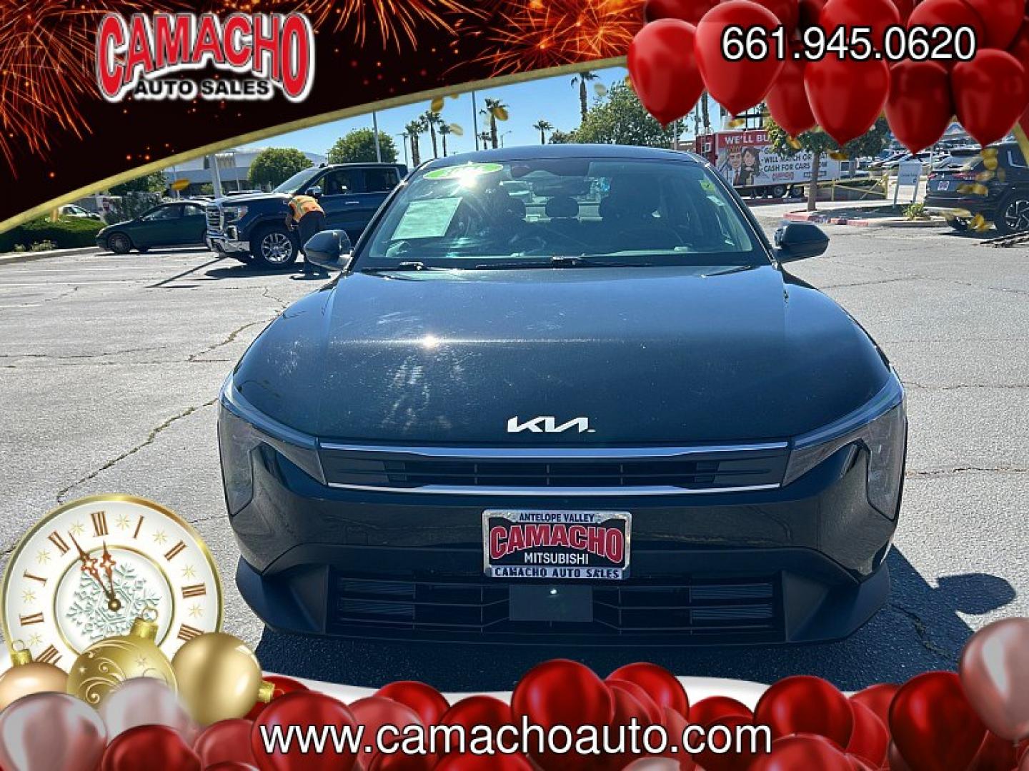 2025 black Kia K4 (3KPFT4DEXSE) with an 4-Cyl 2.0 Liter engine, Automatic IVT transmission, located at 412 Auto Vista Drive, Palmdale, CA, 93551, (661) 945-0620, 34.592636, -118.136681- Photo#1