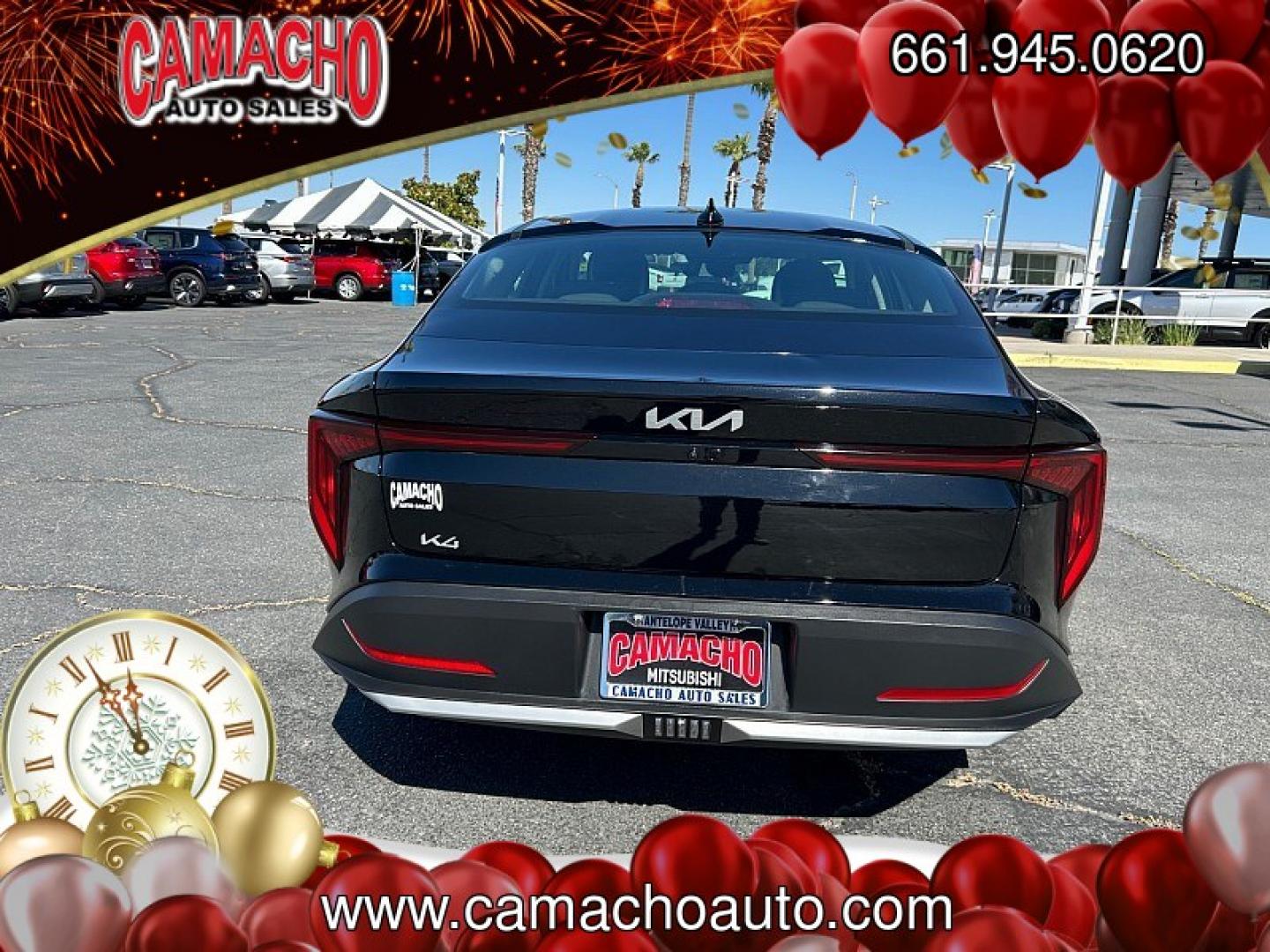 2025 black Kia K4 (3KPFT4DEXSE) with an 4-Cyl 2.0 Liter engine, Automatic IVT transmission, located at 412 Auto Vista Drive, Palmdale, CA, 93551, (661) 945-0620, 34.592636, -118.136681- Photo#9