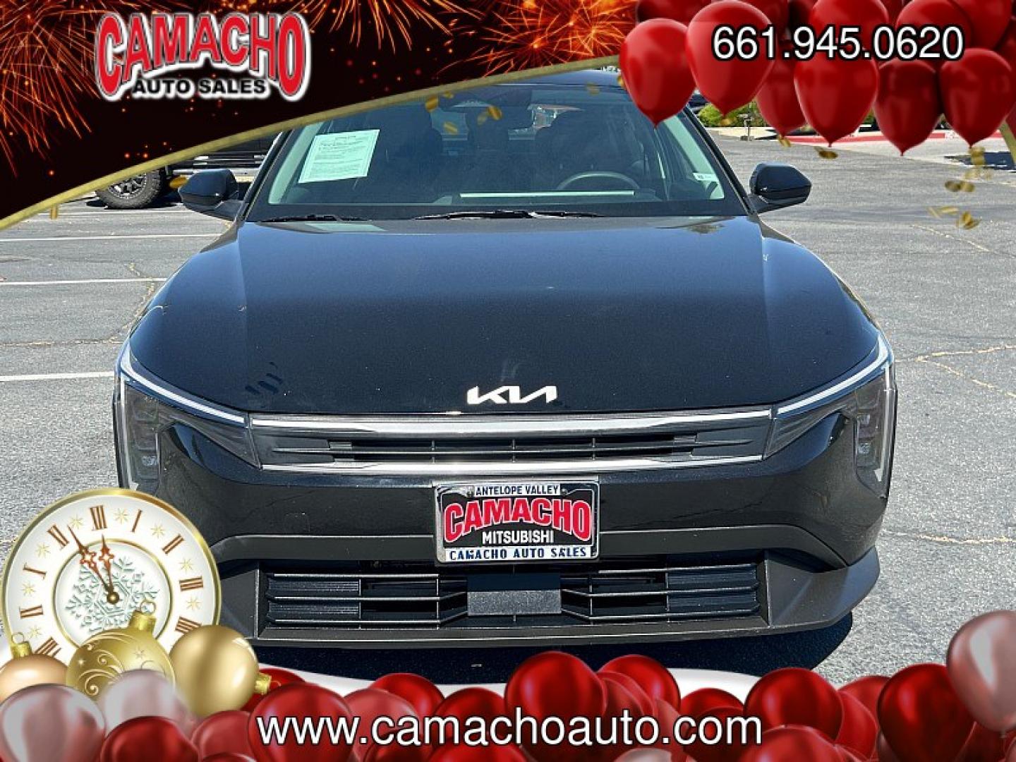 2025 BLACK Kia K4 (3KPFT4DE6SE) with an 4-Cyl 2.0 Liter engine, Automatic IVT transmission, located at 412 Auto Vista Drive, Palmdale, CA, 93551, (661) 945-0620, 34.592636, -118.136681- Photo#1