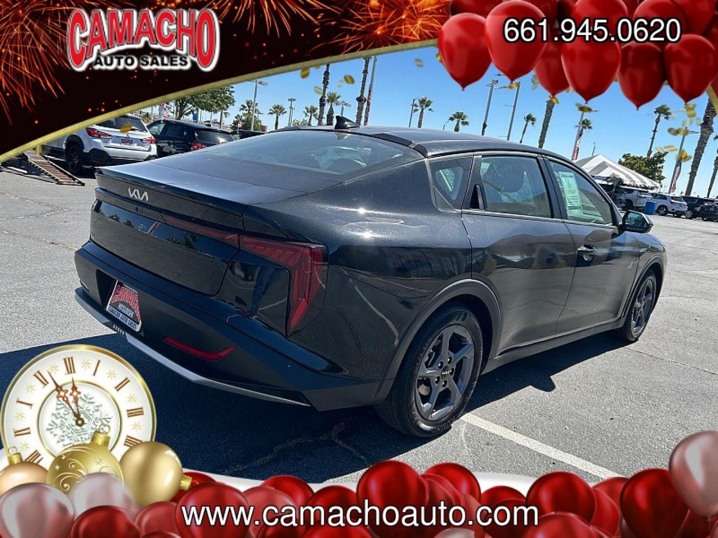 2025 BLACK Kia K4 (3KPFT4DE6SE) with an 4-Cyl 2.0 Liter engine, Automatic IVT transmission, located at 412 Auto Vista Drive, Palmdale, CA, 93551, (661) 945-0620, 34.592636, -118.136681- Photo#2