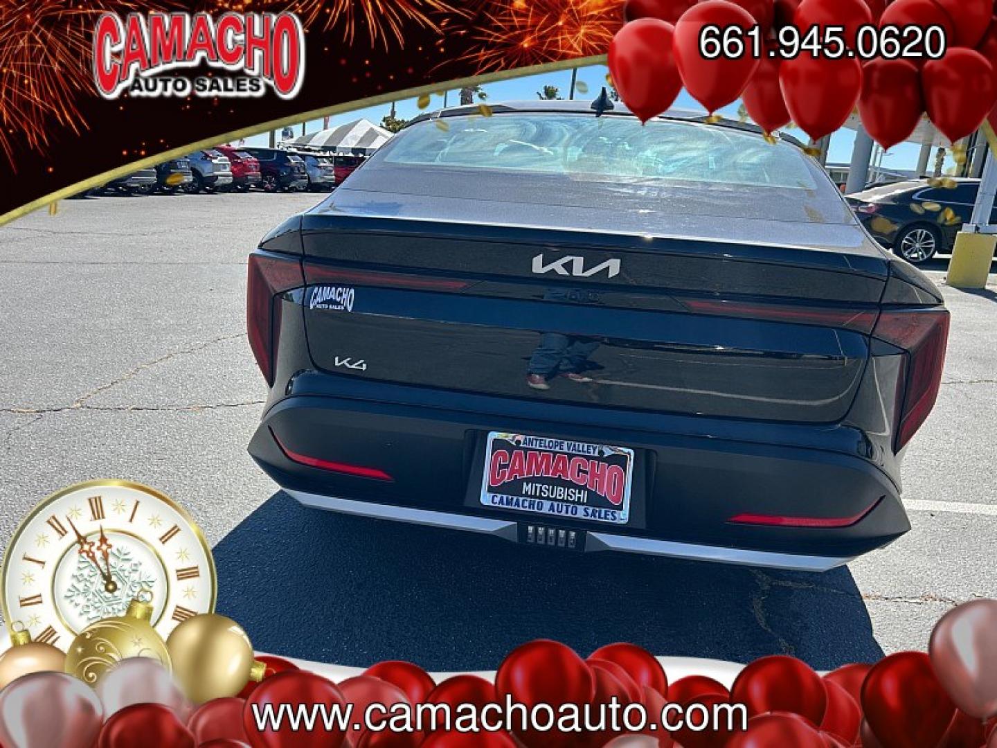 2025 BLACK Kia K4 (3KPFT4DE6SE) with an 4-Cyl 2.0 Liter engine, Automatic IVT transmission, located at 412 Auto Vista Drive, Palmdale, CA, 93551, (661) 945-0620, 34.592636, -118.136681- Photo#3