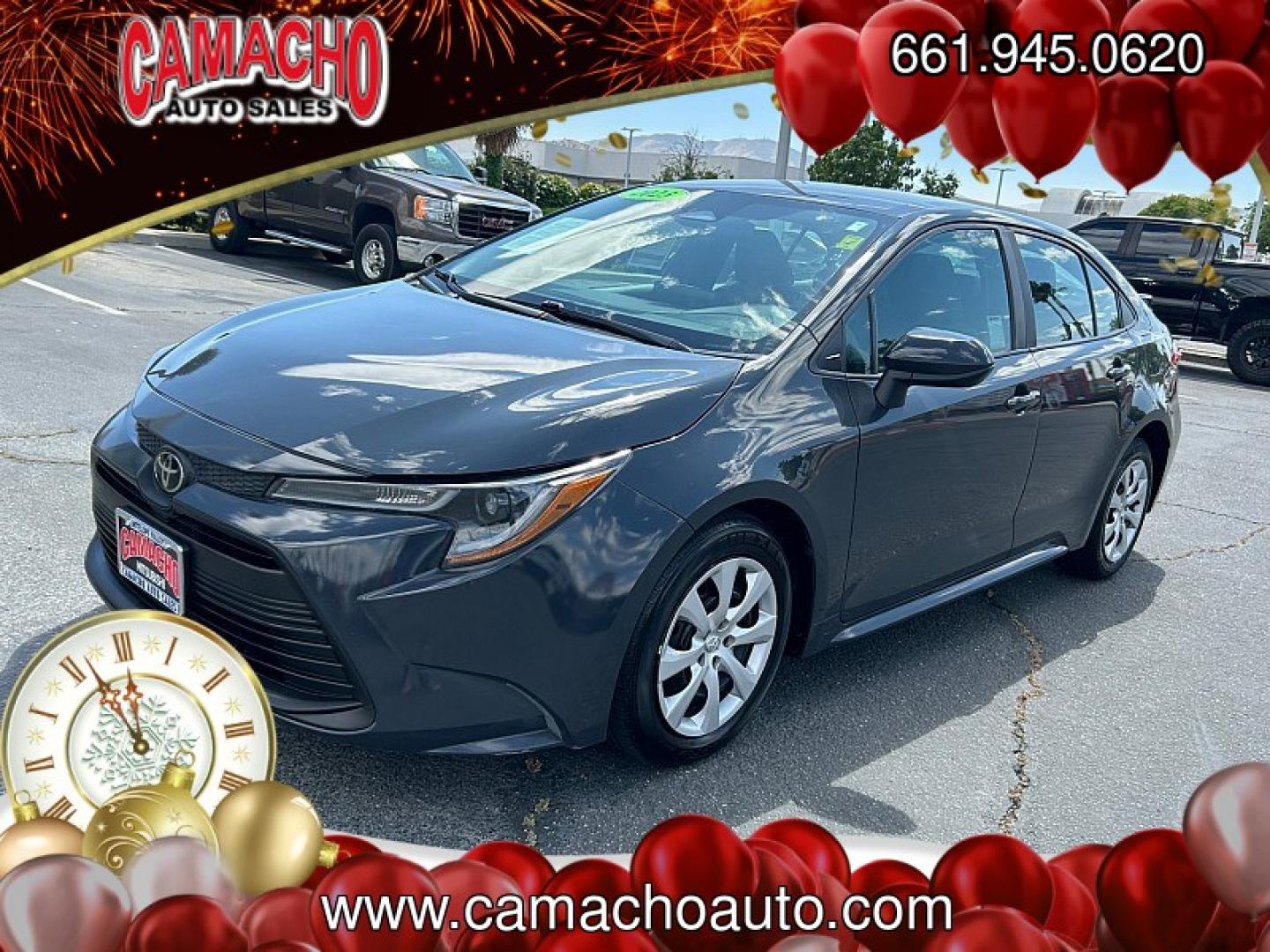 2023 BLACK Toyota Corolla (5YFB4MDE7PP) with an 4-Cyl 2.0 Liter engine, Automatic CVT transmission, located at 412 Auto Vista Drive, Palmdale, CA, 93551, (661) 945-0620, 34.592636, -118.136681- Photo#2