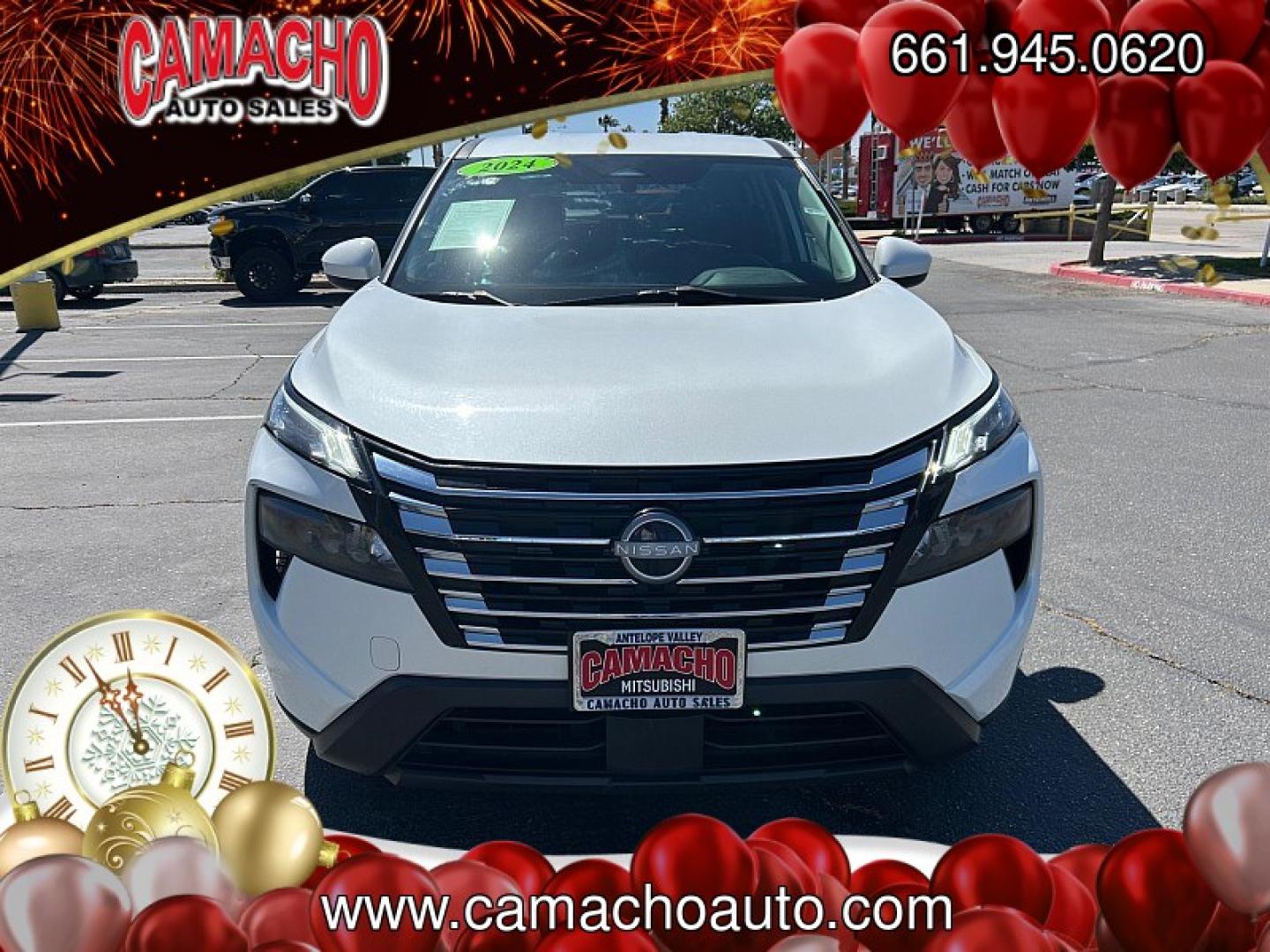 2024 WHITE Nissan Rogue (5N1BT3BA9RC) with an 3-Cyl Turbo 1.5 Liter engine, Automatic CVT transmission, located at 412 Auto Vista Drive, Palmdale, CA, 93551, (661) 945-0620, 34.592636, -118.136681 - Photo#1