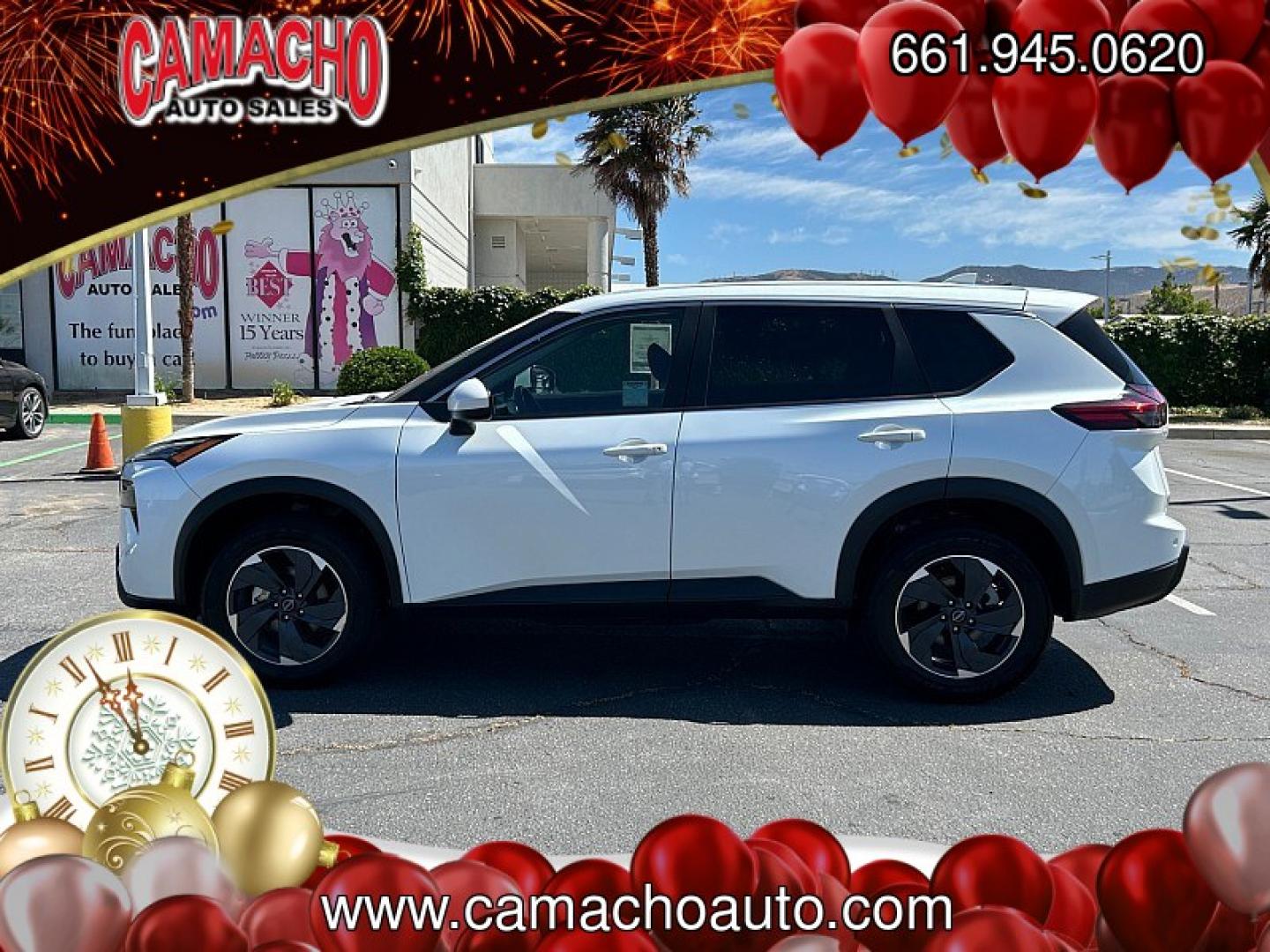 2024 WHITE Nissan Rogue (5N1BT3BA9RC) with an 3-Cyl Turbo 1.5 Liter engine, Automatic CVT transmission, located at 412 Auto Vista Drive, Palmdale, CA, 93551, (661) 945-0620, 34.592636, -118.136681 - Photo#3