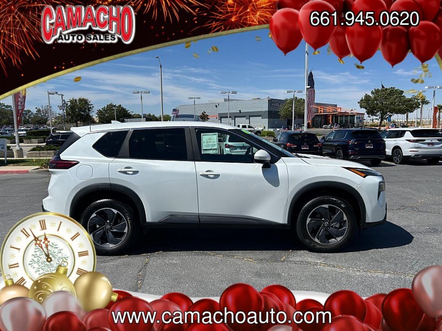 2024 WHITE Nissan Rogue (5N1BT3BA9RC) with an 3-Cyl Turbo 1.5 Liter engine, Automatic CVT transmission, located at 412 Auto Vista Drive, Palmdale, CA, 93551, (661) 945-0620, 34.592636, -118.136681 - Photo#7