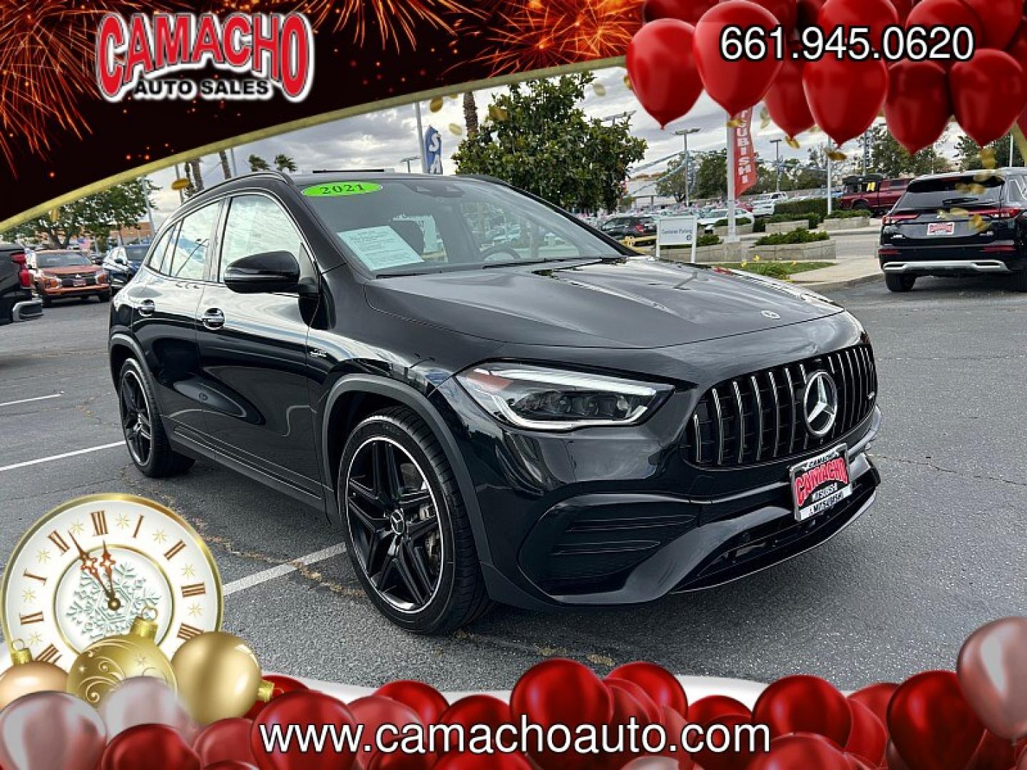 2021 BLACK Mercedes-Benz GLA (W1N4N5BB7MJ) with an 4-Cyl Turbo 2.0 Liter engine, Automatic 8-Spd DCT transmission, located at 412 Auto Vista Drive, Palmdale, CA, 93551, (661) 945-0620, 34.592636, -118.136681- Photo#0