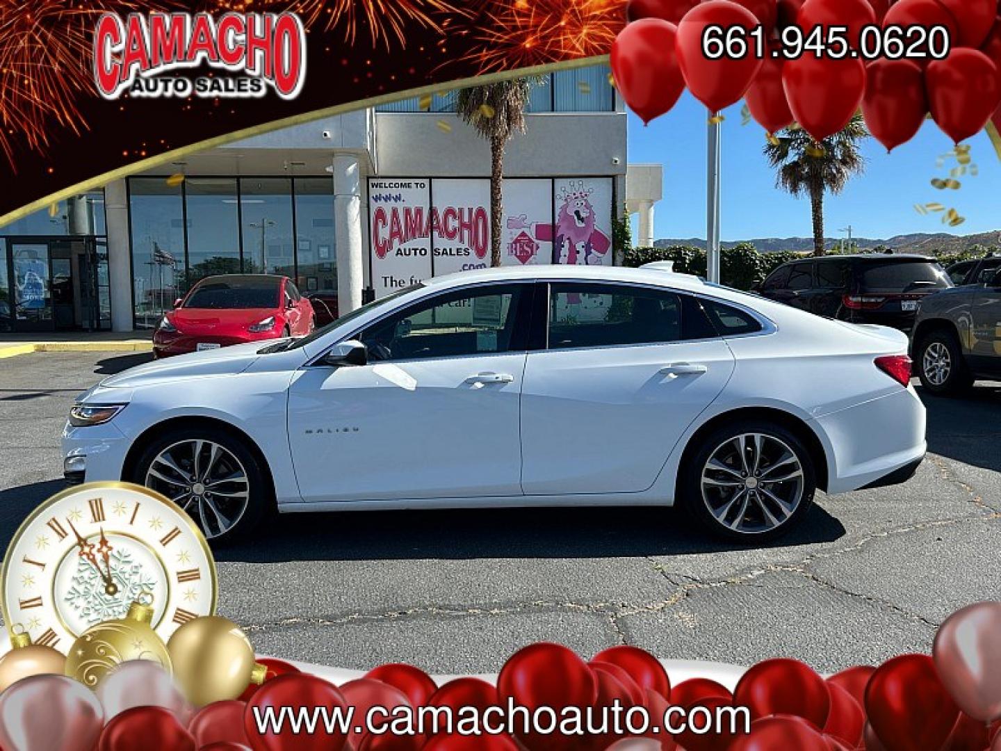 2023 WHITE Chevrolet Malibu (1G1ZD5ST9PF) with an 4-Cyl Turbo 1.5 Liter engine, Automatic CVT transmission, located at 412 Auto Vista Drive, Palmdale, CA, 93551, (661) 945-0620, 34.592636, -118.136681 - Photo#6