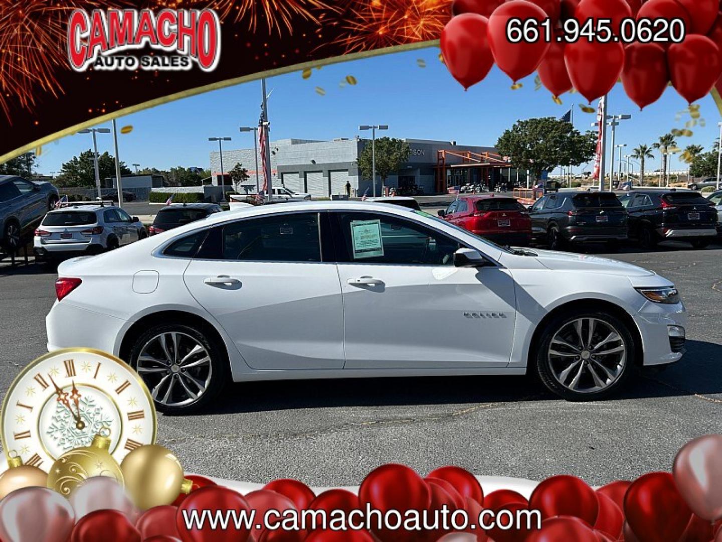 2023 WHITE Chevrolet Malibu (1G1ZD5ST9PF) with an 4-Cyl Turbo 1.5 Liter engine, Automatic CVT transmission, located at 412 Auto Vista Drive, Palmdale, CA, 93551, (661) 945-0620, 34.592636, -118.136681 - Photo#8