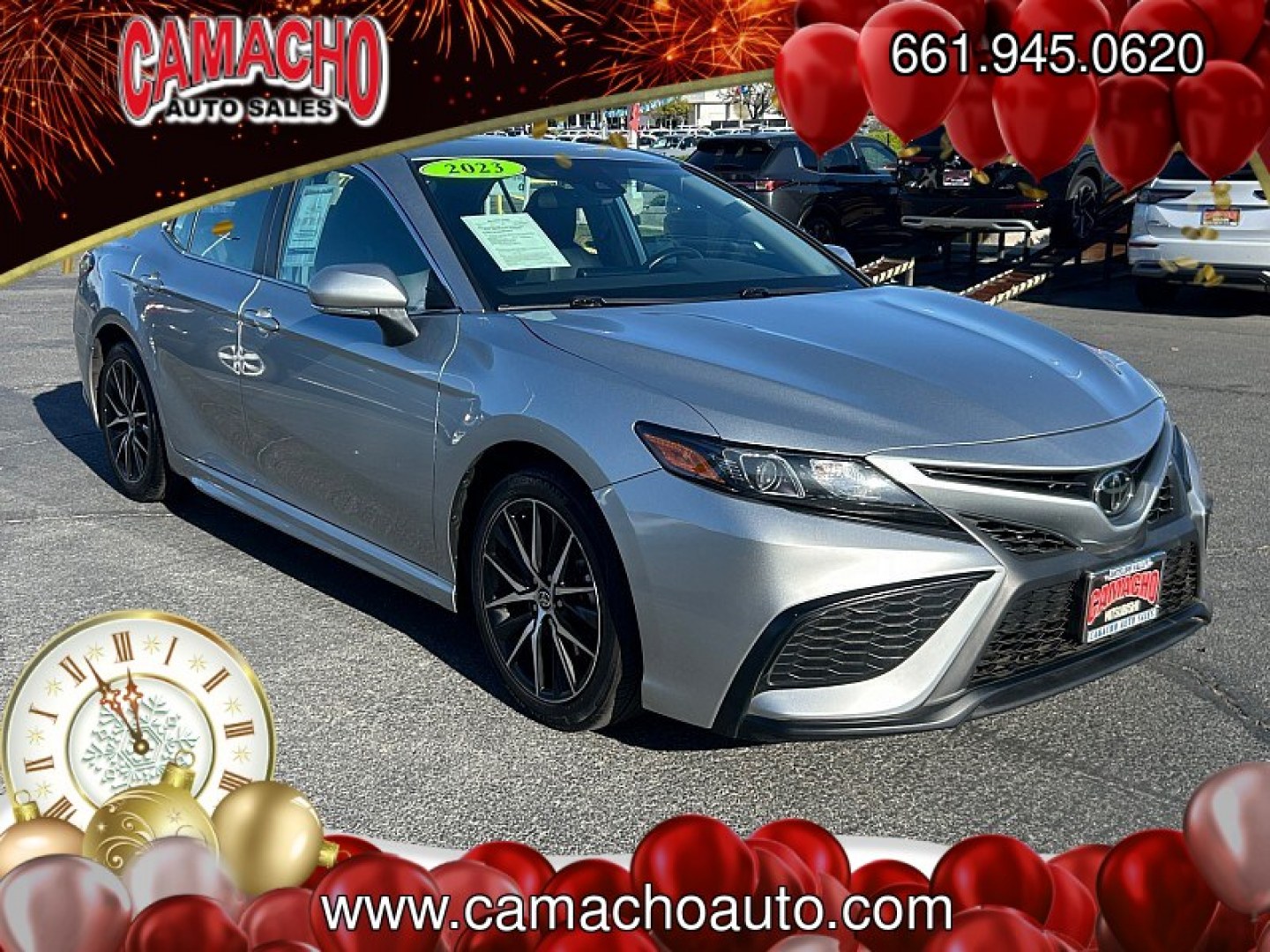 2023 SILVER Toyota Camry (4T1G11AK9PU) with an 4-Cyl 2.5 Liter engine, Automatic 8-Spd w/Sequential Shift transmission, located at 412 Auto Vista Drive, Palmdale, CA, 93551, (661) 945-0620, 34.592636, -118.136681- Photo#0