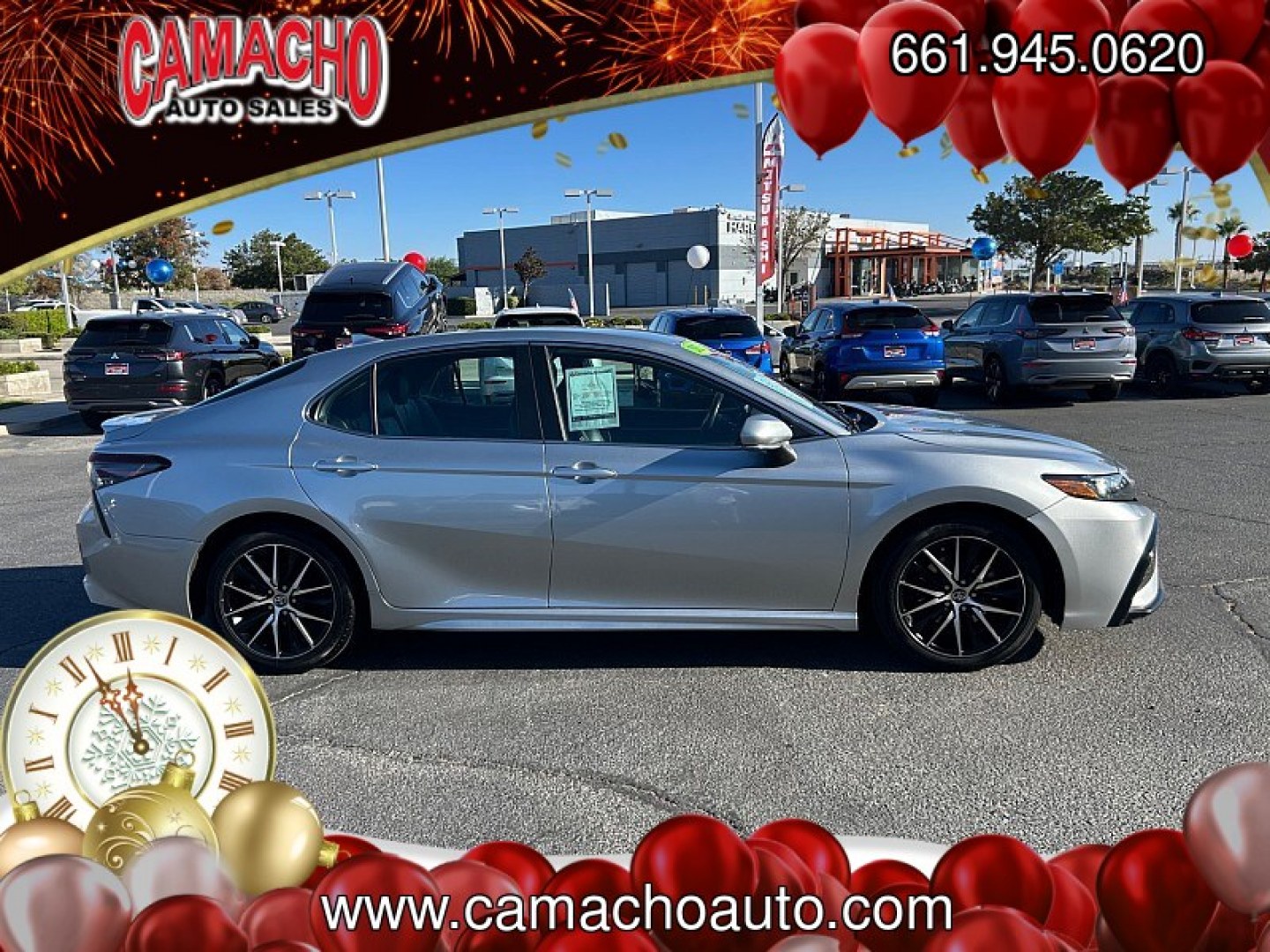 2023 SILVER Toyota Camry (4T1G11AK9PU) with an 4-Cyl 2.5 Liter engine, Automatic 8-Spd w/Sequential Shift transmission, located at 412 Auto Vista Drive, Palmdale, CA, 93551, (661) 945-0620, 34.592636, -118.136681- Photo#6