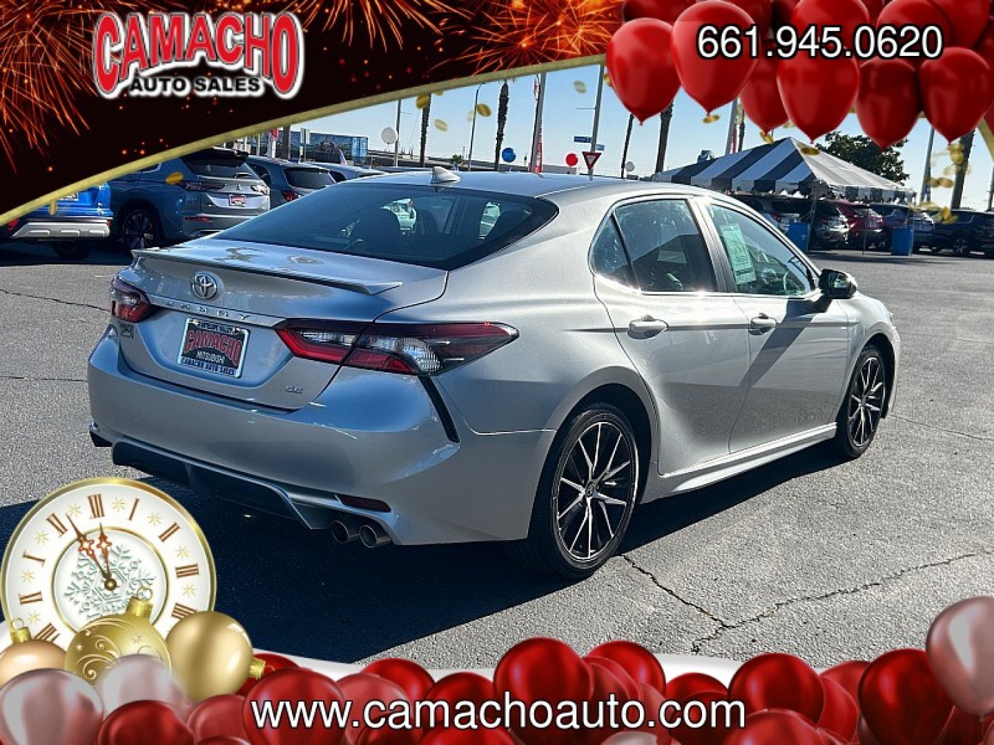 2023 SILVER Toyota Camry (4T1G11AK9PU) with an 4-Cyl 2.5 Liter engine, Automatic 8-Spd w/Sequential Shift transmission, located at 412 Auto Vista Drive, Palmdale, CA, 93551, (661) 945-0620, 34.592636, -118.136681- Photo#3