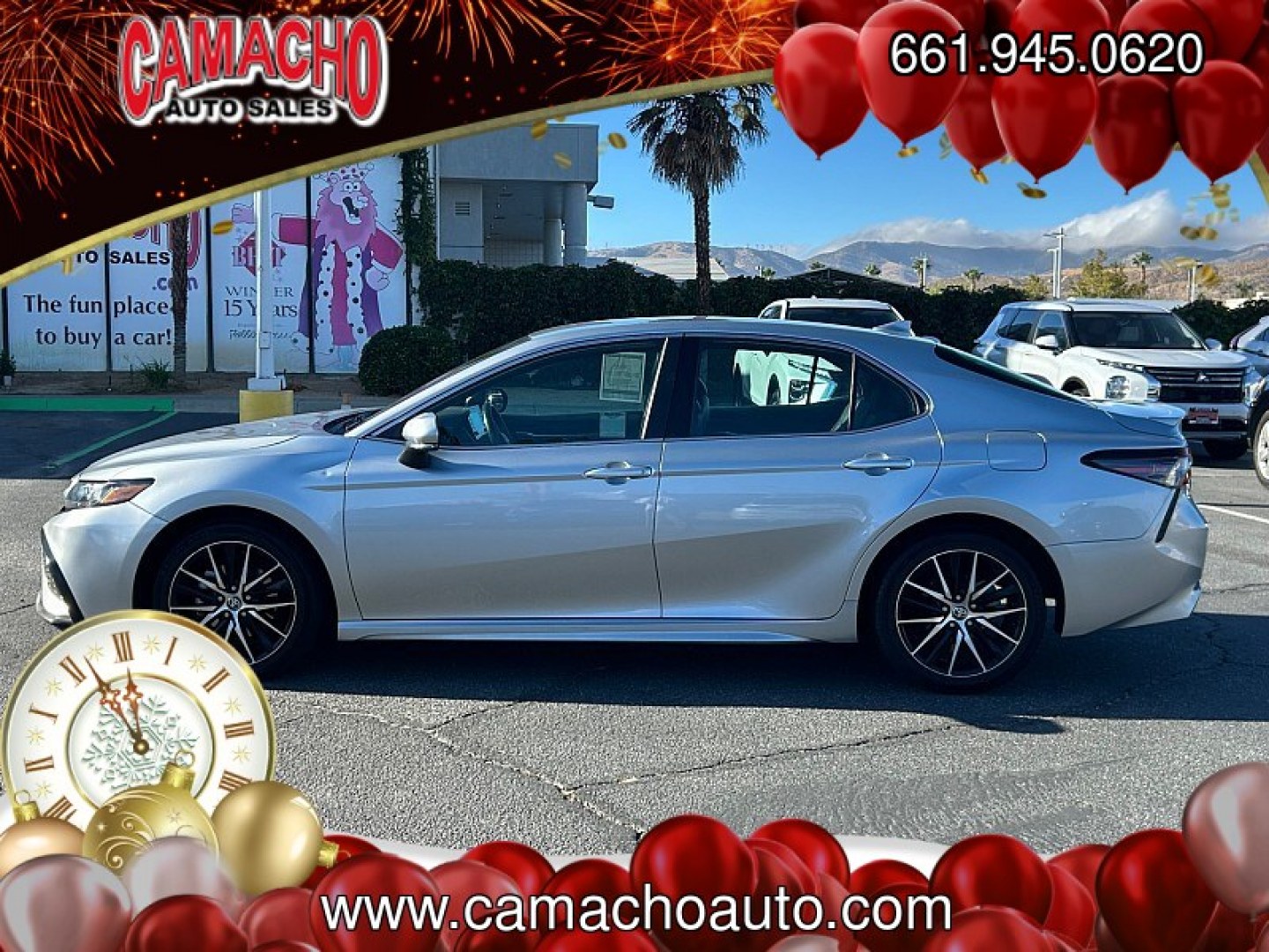 2023 SILVER Toyota Camry (4T1G11AK9PU) with an 4-Cyl 2.5 Liter engine, Automatic 8-Spd w/Sequential Shift transmission, located at 412 Auto Vista Drive, Palmdale, CA, 93551, (661) 945-0620, 34.592636, -118.136681- Photo#12