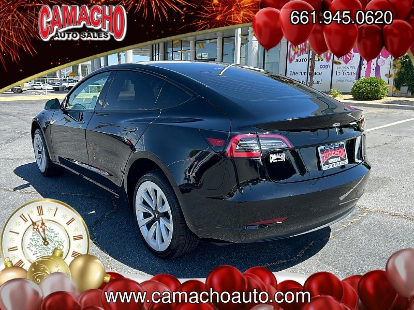 2023 BLACK Tesla Model 3 (5YJ3E1EA6PF) with an AC Electric Motor engine, Single-Speed Fixed Gear transmission, located at 412 Auto Vista Drive, Palmdale, CA, 93551, (661) 945-0620, 34.592636, -118.136681 - Photo#4