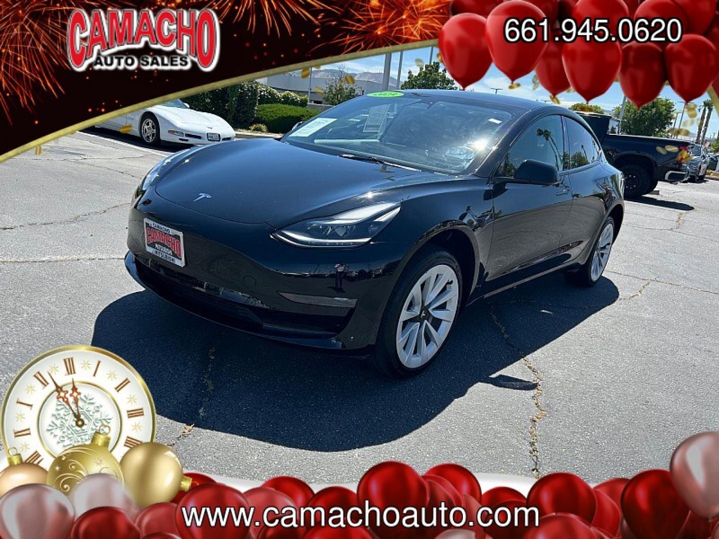 2023 BLACK Tesla Model 3 (5YJ3E1EA6PF) with an AC Electric Motor engine, Single-Speed Fixed Gear transmission, located at 412 Auto Vista Drive, Palmdale, CA, 93551, (661) 945-0620, 34.592636, -118.136681 - Photo#6