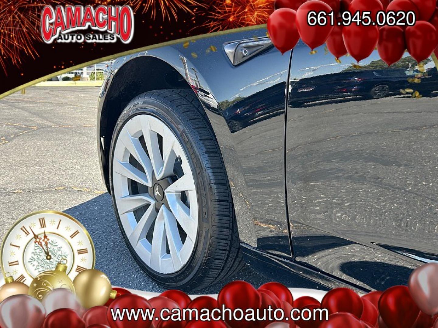 2023 BLACK Tesla Model 3 (5YJ3E1EA6PF) with an AC Electric Motor engine, Single-Speed Fixed Gear transmission, located at 412 Auto Vista Drive, Palmdale, CA, 93551, (661) 945-0620, 34.592636, -118.136681 - Photo#8