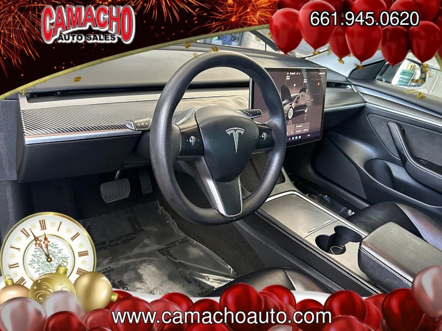 2023 BLACK Tesla Model 3 (5YJ3E1EA6PF) with an AC Electric Motor engine, Single-Speed Fixed Gear transmission, located at 412 Auto Vista Drive, Palmdale, CA, 93551, (661) 945-0620, 34.592636, -118.136681 - Photo#18