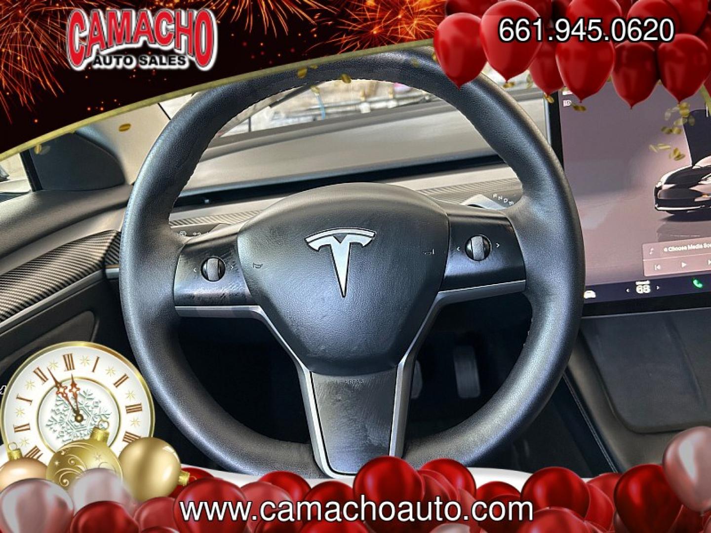 2023 BLACK Tesla Model 3 (5YJ3E1EA6PF) with an AC Electric Motor engine, Single-Speed Fixed Gear transmission, located at 412 Auto Vista Drive, Palmdale, CA, 93551, (661) 945-0620, 34.592636, -118.136681 - Photo#23
