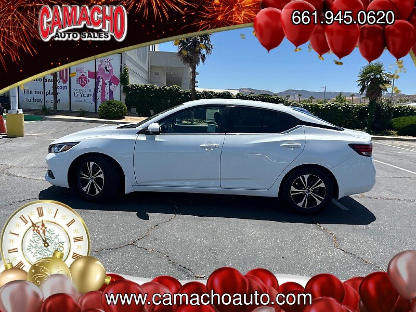 2021 WHITE Nissan Sentra (3N1AB8CV1MY) with an 4-Cyl 2.0 Liter engine, Automatic CVT w/Xtronic transmission, located at 412 Auto Vista Drive, Palmdale, CA, 93551, (661) 945-0620, 34.592636, -118.136681 - Photo#7