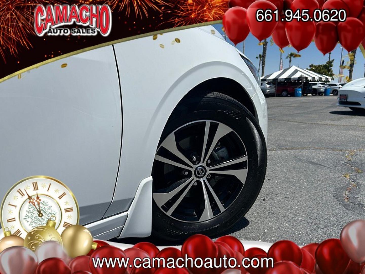 2021 WHITE Nissan Sentra (3N1AB8CV1MY) with an 4-Cyl 2.0 Liter engine, Automatic CVT w/Xtronic transmission, located at 412 Auto Vista Drive, Palmdale, CA, 93551, (661) 945-0620, 34.592636, -118.136681 - Photo#10