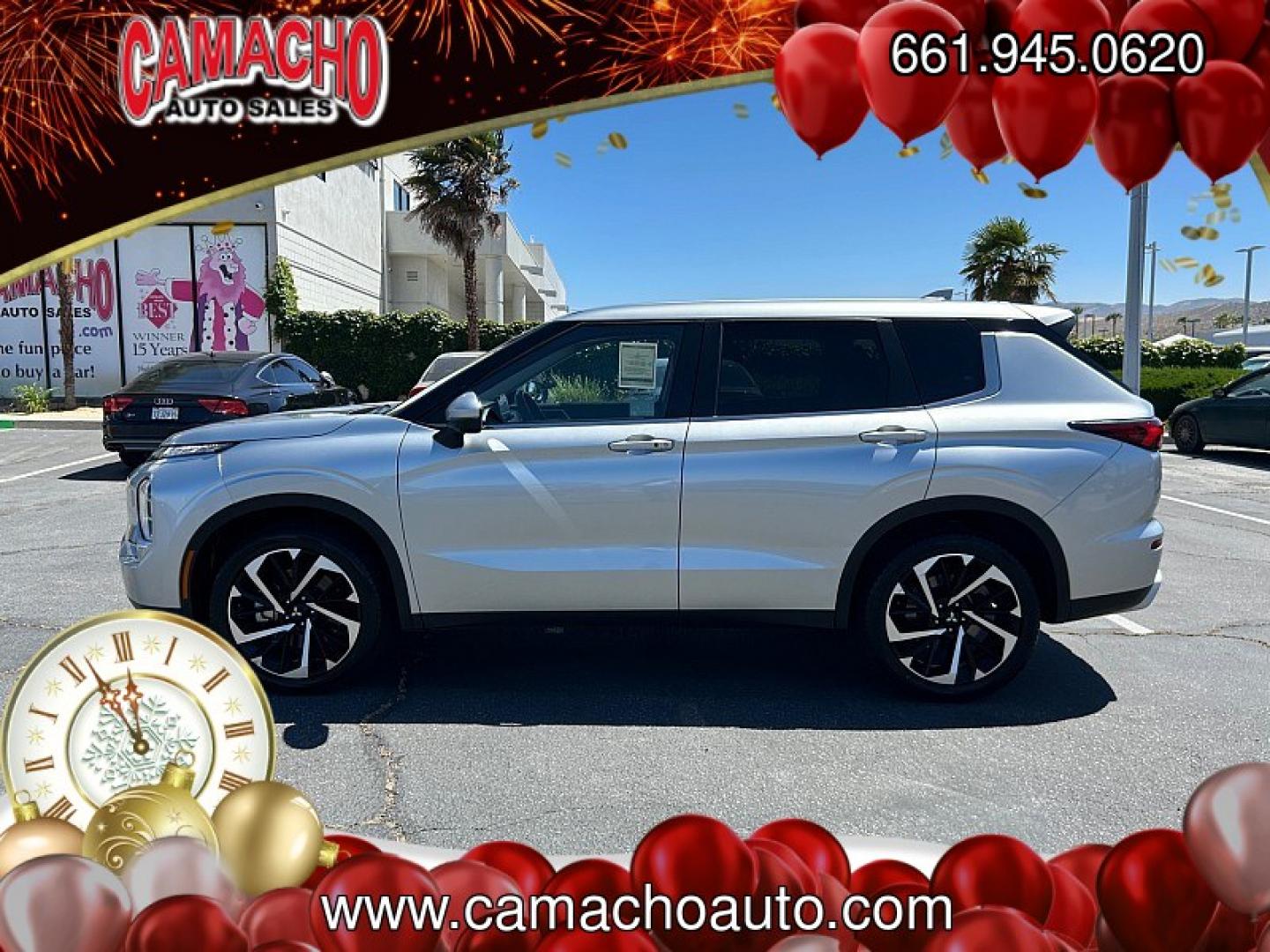 2024 SILVER Mitsubishi Outlander (JA4J4VA88RZ) with an 4-Cyl 2.5 Liter engine, Automatic CVT transmission, located at 412 Auto Vista Drive, Palmdale, CA, 93551, (661) 945-0620, 34.592636, -118.136681 - Photo#4