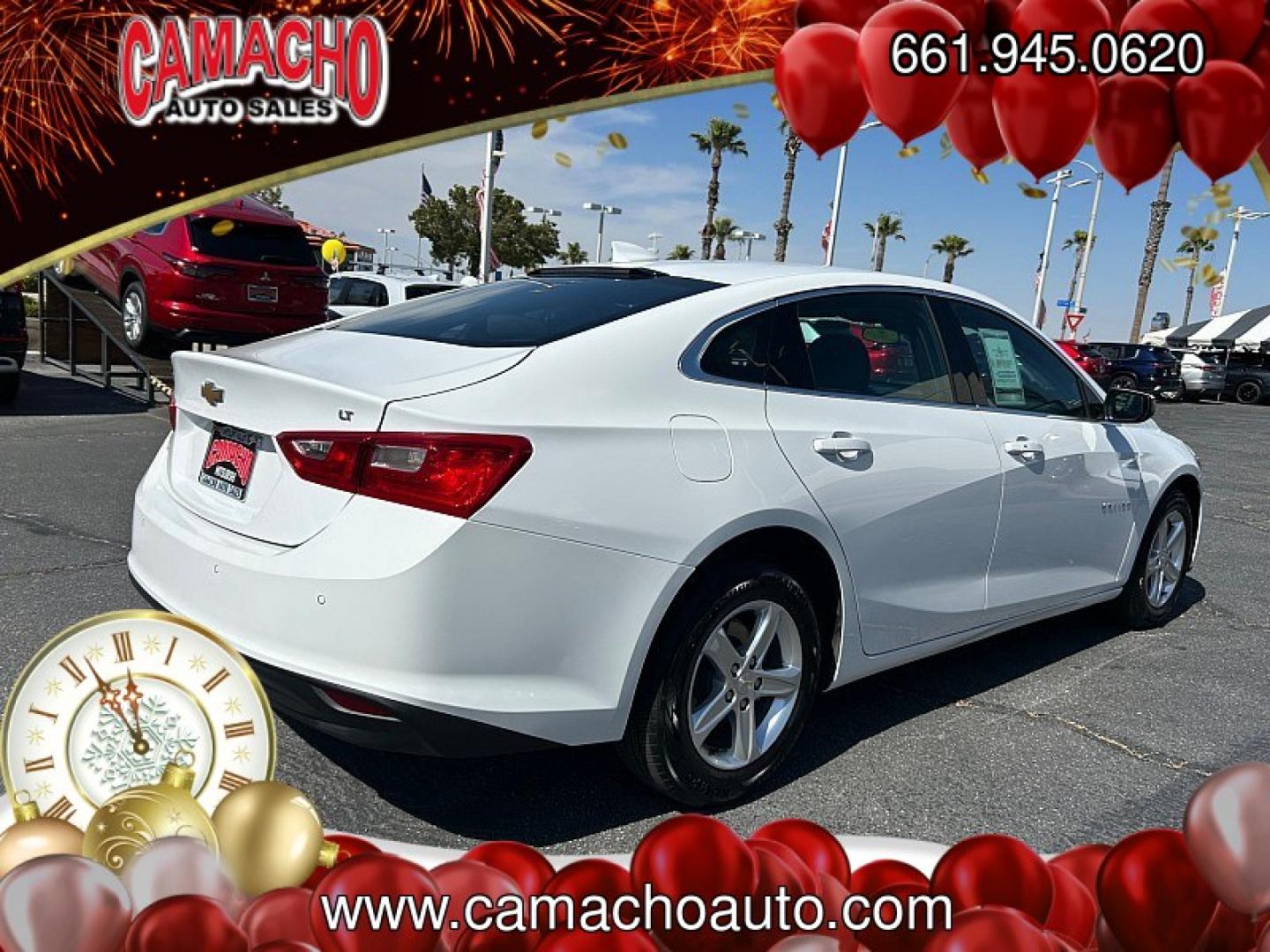 2024 WHITE Chevrolet Malibu (1G1ZD5ST1RF) with an 4-Cyl Turbo 1.5 Liter engine, Automatic CVT transmission, located at 412 Auto Vista Drive, Palmdale, CA, 93551, (661) 945-0620, 34.592636, -118.136681- Photo#2