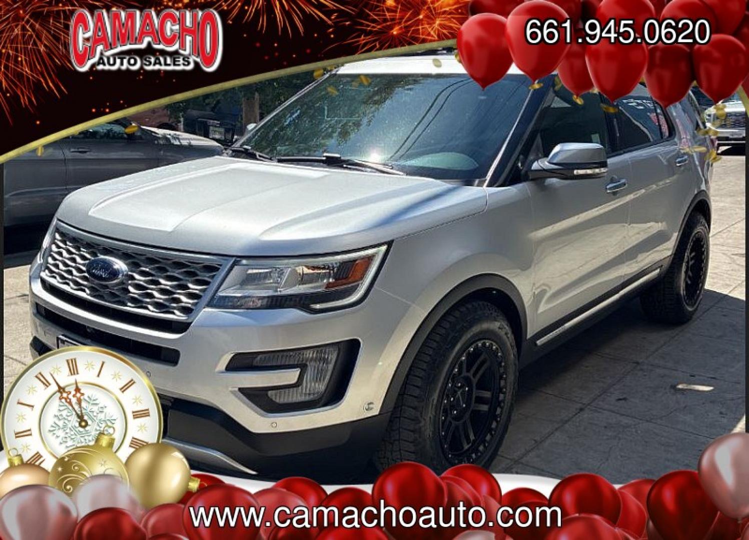 2017 SILVER Ford Explorer (1FM5K8HT2HG) with an V6 EcoBoost TT 3.5L engine, Auto 6-Spd SelectShift transmission, located at 412 Auto Vista Drive, Palmdale, CA, 93551, (661) 945-0620, 34.592636, -118.136681 - Photo#0