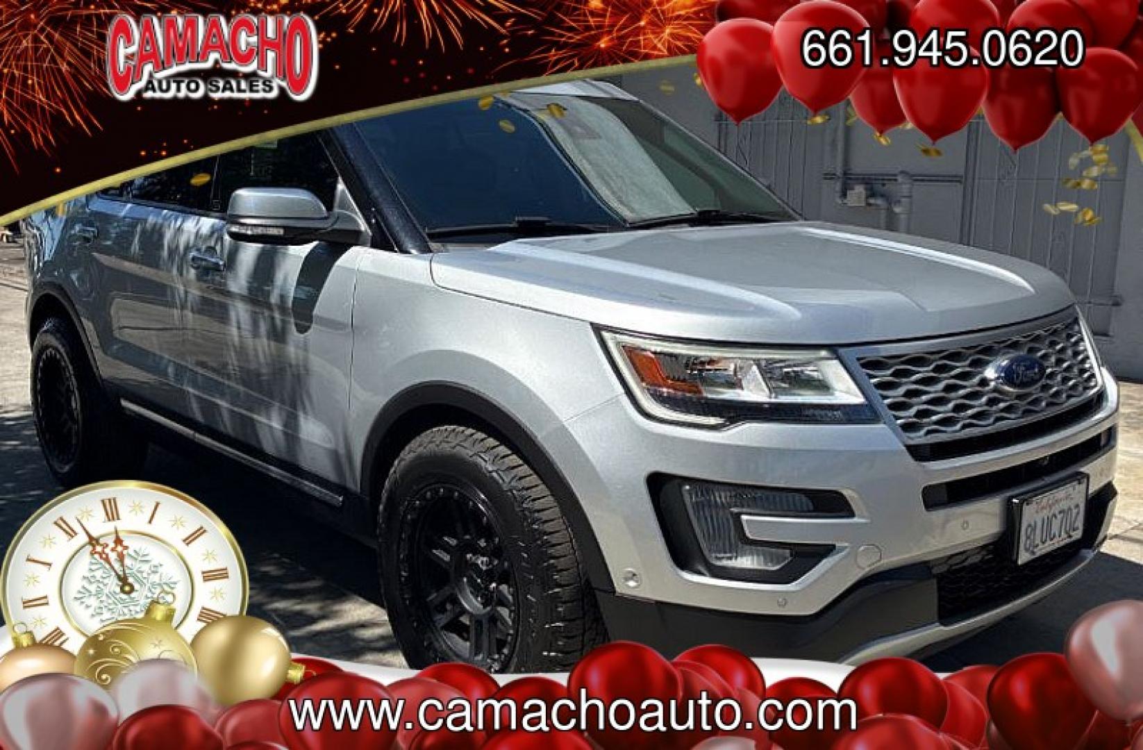 2017 SILVER Ford Explorer (1FM5K8HT2HG) with an V6 EcoBoost TT 3.5L engine, Auto 6-Spd SelectShift transmission, located at 412 Auto Vista Drive, Palmdale, CA, 93551, (661) 945-0620, 34.592636, -118.136681 - Photo#1
