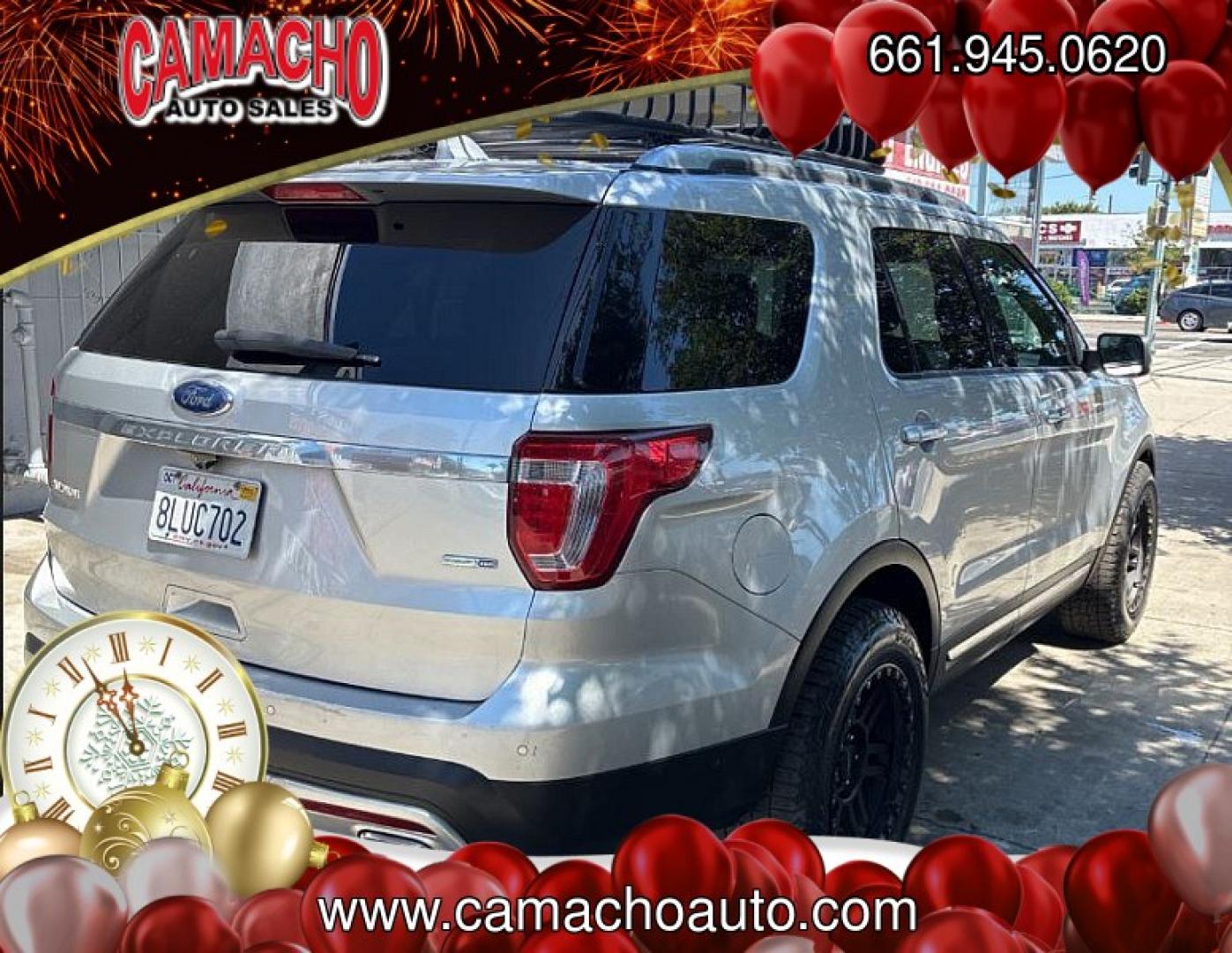 2017 SILVER Ford Explorer (1FM5K8HT2HG) with an V6 EcoBoost TT 3.5L engine, Auto 6-Spd SelectShift transmission, located at 412 Auto Vista Drive, Palmdale, CA, 93551, (661) 945-0620, 34.592636, -118.136681 - Photo#2