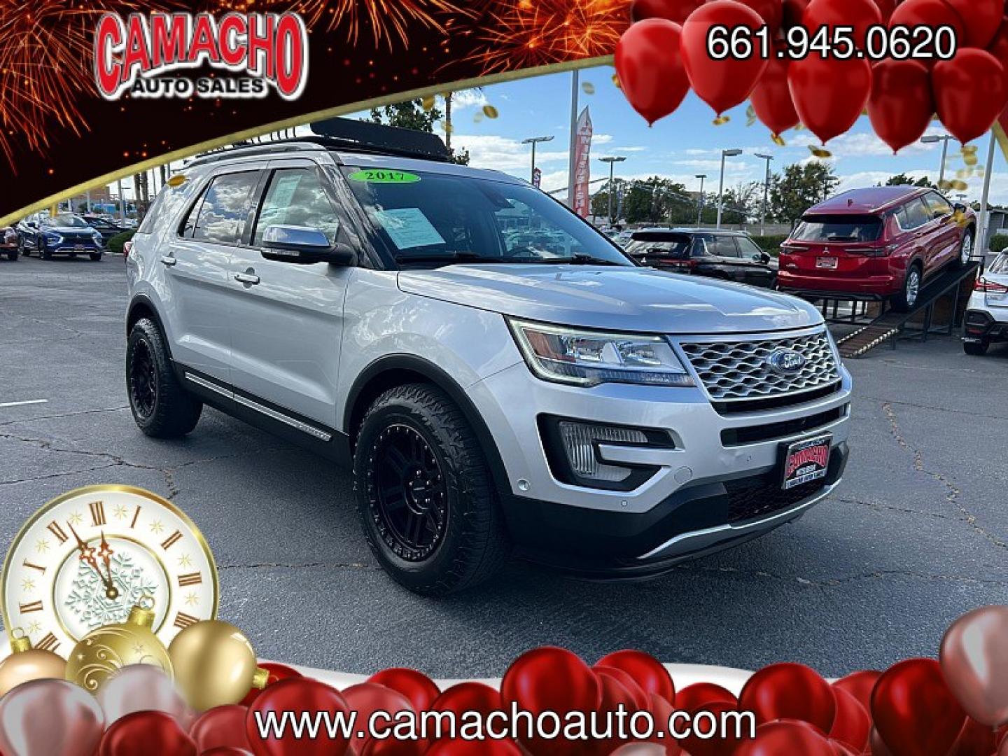2017 SILVER Ford Explorer (1FM5K8HT2HG) with an V6 EcoBoost TT 3.5L engine, Auto 6-Spd SelectShift transmission, located at 412 Auto Vista Drive, Palmdale, CA, 93551, (661) 945-0620, 34.592636, -118.136681 - Photo#0