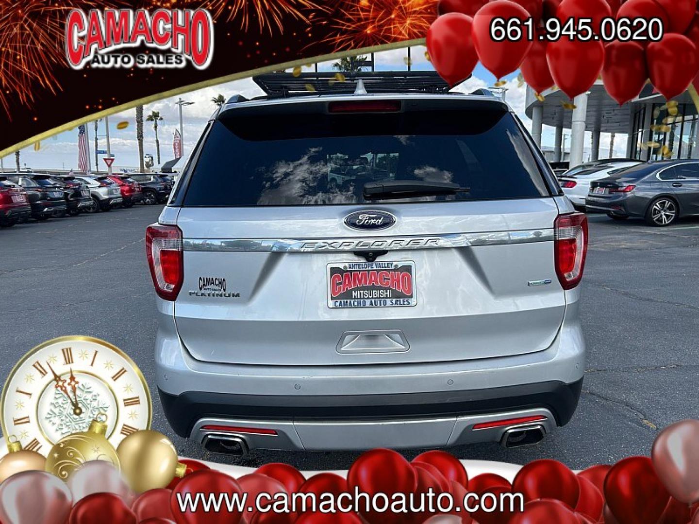 2017 SILVER Ford Explorer (1FM5K8HT2HG) with an V6 EcoBoost TT 3.5L engine, Auto 6-Spd SelectShift transmission, located at 412 Auto Vista Drive, Palmdale, CA, 93551, (661) 945-0620, 34.592636, -118.136681 - Photo#3