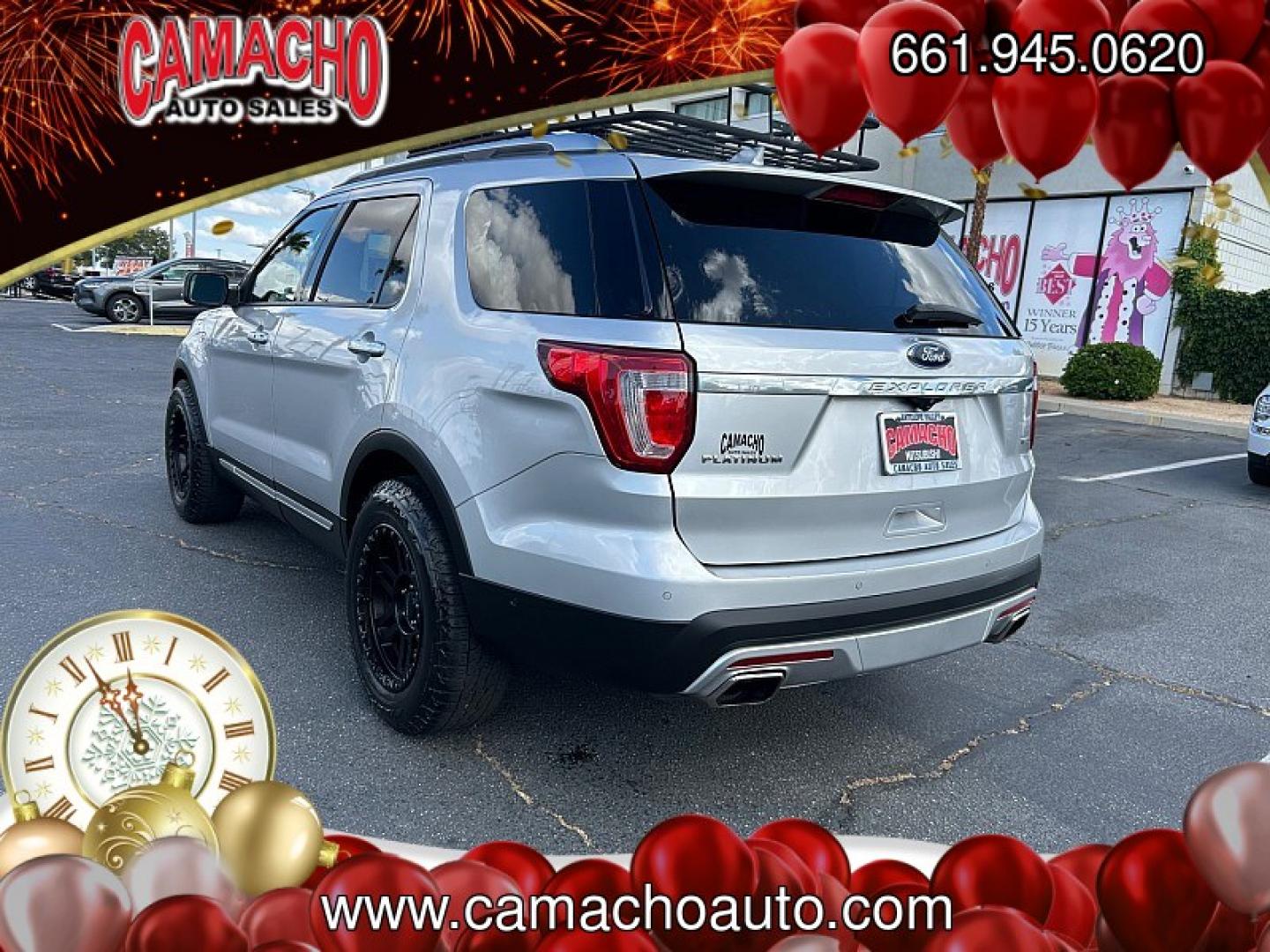 2017 SILVER Ford Explorer (1FM5K8HT2HG) with an V6 EcoBoost TT 3.5L engine, Auto 6-Spd SelectShift transmission, located at 412 Auto Vista Drive, Palmdale, CA, 93551, (661) 945-0620, 34.592636, -118.136681 - Photo#4