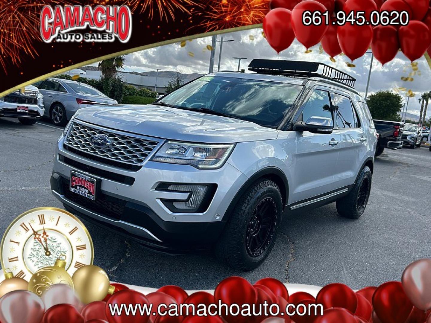 2017 SILVER Ford Explorer (1FM5K8HT2HG) with an V6 EcoBoost TT 3.5L engine, Auto 6-Spd SelectShift transmission, located at 412 Auto Vista Drive, Palmdale, CA, 93551, (661) 945-0620, 34.592636, -118.136681 - Photo#6