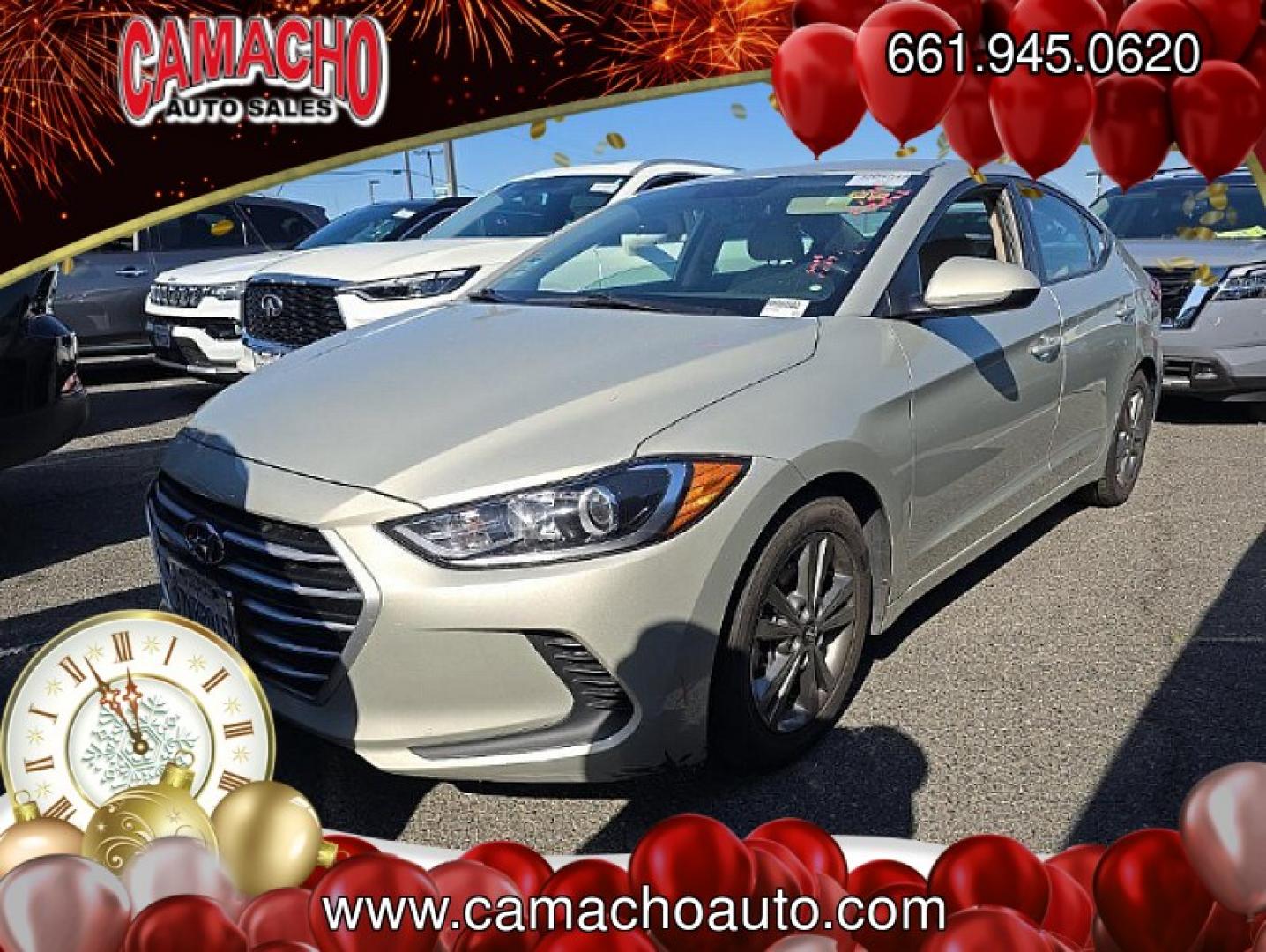 2017 TAN Hyundai Elantra (5NPD84LF4HH) with an 4-Cyl 2.0 Liter engine, Auto 6-Spd Shiftronic transmission, located at 412 Auto Vista Drive, Palmdale, CA, 93551, (661) 945-0620, 34.592636, -118.136681 - Photo#0