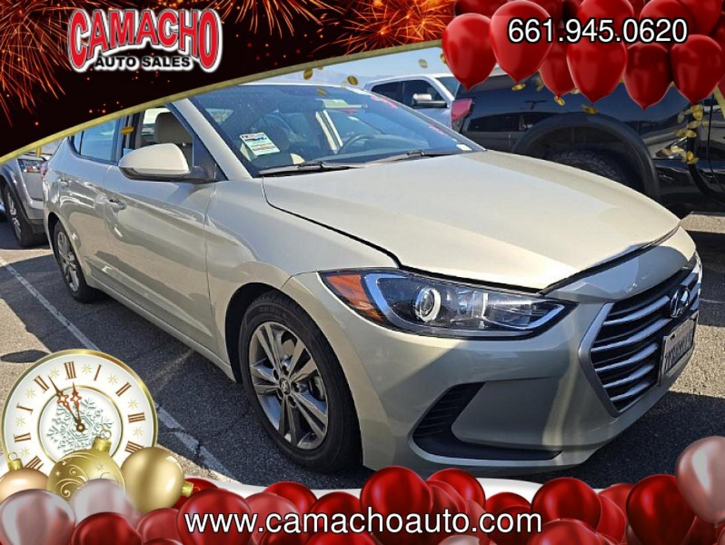 2017 TAN Hyundai Elantra (5NPD84LF4HH) with an 4-Cyl 2.0 Liter engine, Auto 6-Spd Shiftronic transmission, located at 412 Auto Vista Drive, Palmdale, CA, 93551, (661) 945-0620, 34.592636, -118.136681 - Photo#1