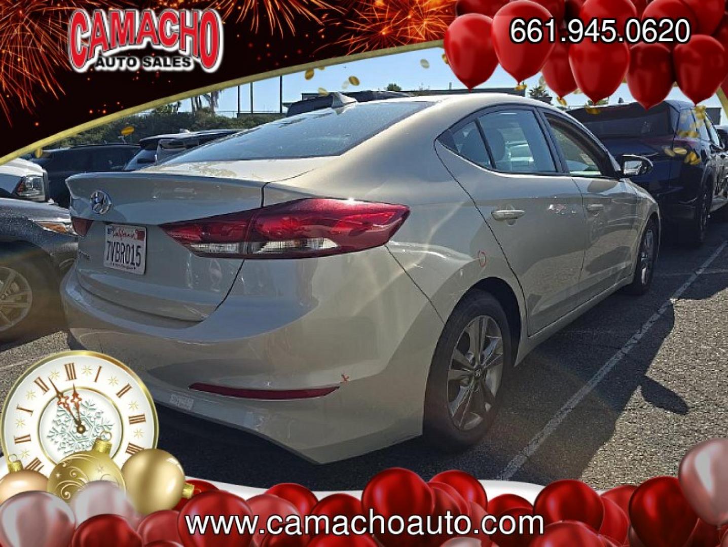 2017 TAN Hyundai Elantra (5NPD84LF4HH) with an 4-Cyl 2.0 Liter engine, Auto 6-Spd Shiftronic transmission, located at 412 Auto Vista Drive, Palmdale, CA, 93551, (661) 945-0620, 34.592636, -118.136681 - Photo#2