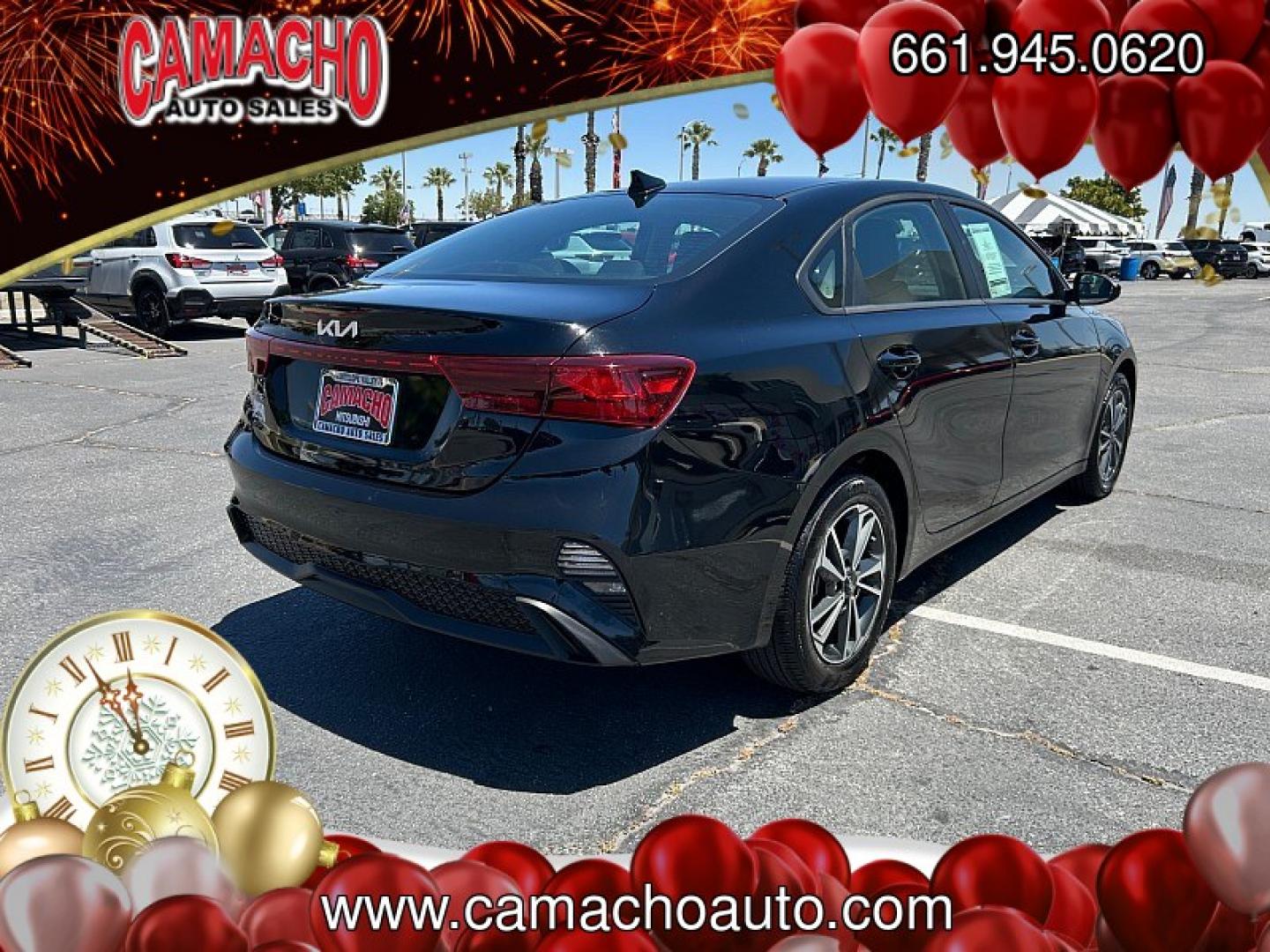 2024 BLACK Kia Forte (3KPF24AD3RE) with an 4-Cyl 2.0 Liter engine, Automatic IVT transmission, located at 412 Auto Vista Drive, Palmdale, CA, 93551, (661) 945-0620, 34.592636, -118.136681 - Photo#6
